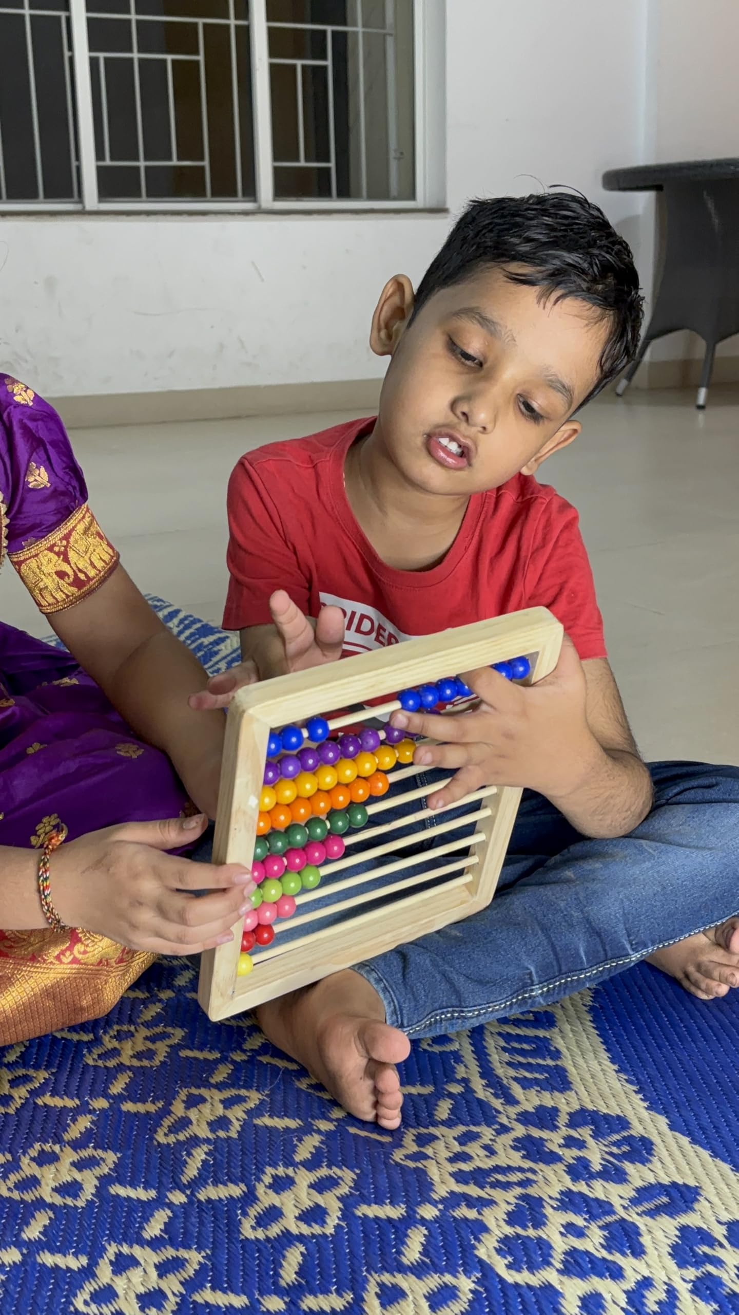 Mother Touch Toy Wooden Abacus Board for Kids - Learn Math and Colours in a Fun Way. 4