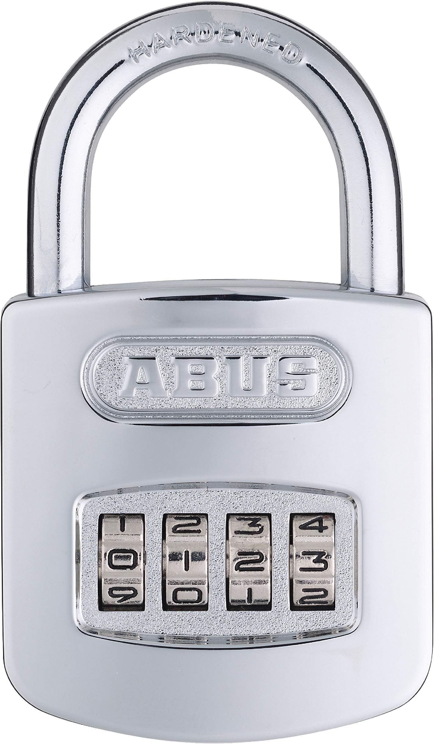 160/50 All Weather Chrome 4-Dial Resettable Combination Padlock