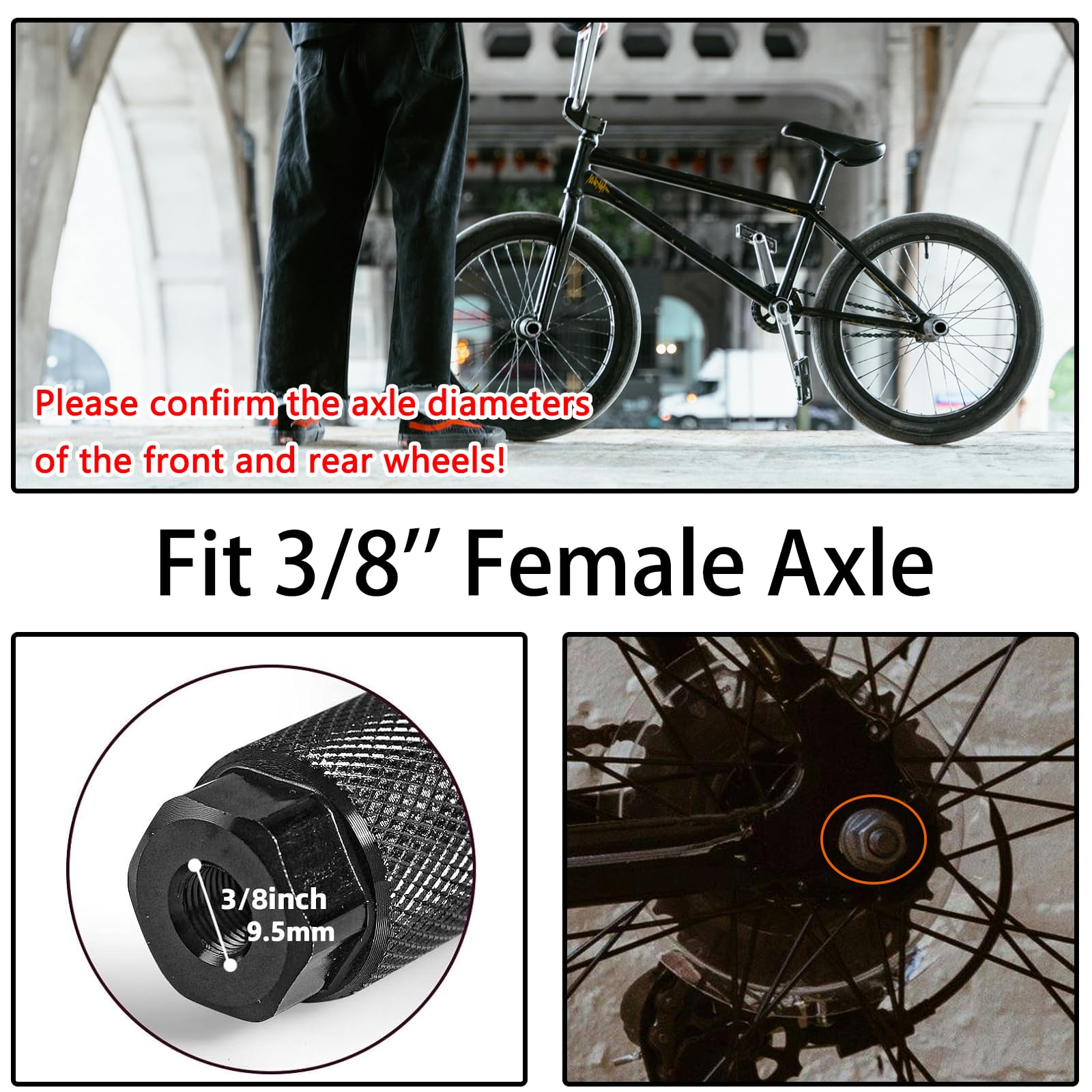 Amazon.com: Bike Pegs, Aluminum Anti-Skid Bmx Bicycle Foot Pegs