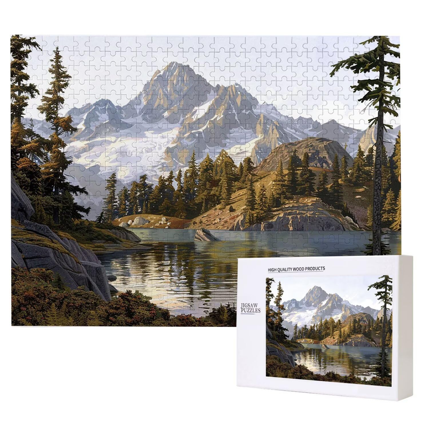 Jigsaw Puzzle, 6000 Pezzi Puzzle Classici, Foresta Puzzle Rilassamento Intelligence, Mpossibile Difficile Puzzles impegnativo per adulti Puzzles per Gioco Familiare, Regalo per Amore Amico Lago K0F895