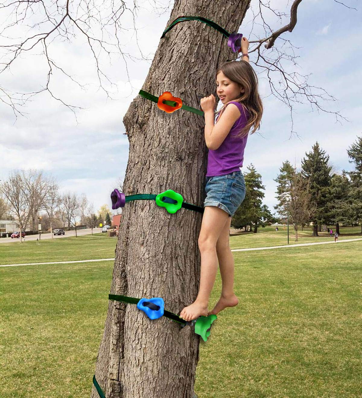 Artoflifer Junior Ninja Tree Climbers Climing Holds for Trees, 15
