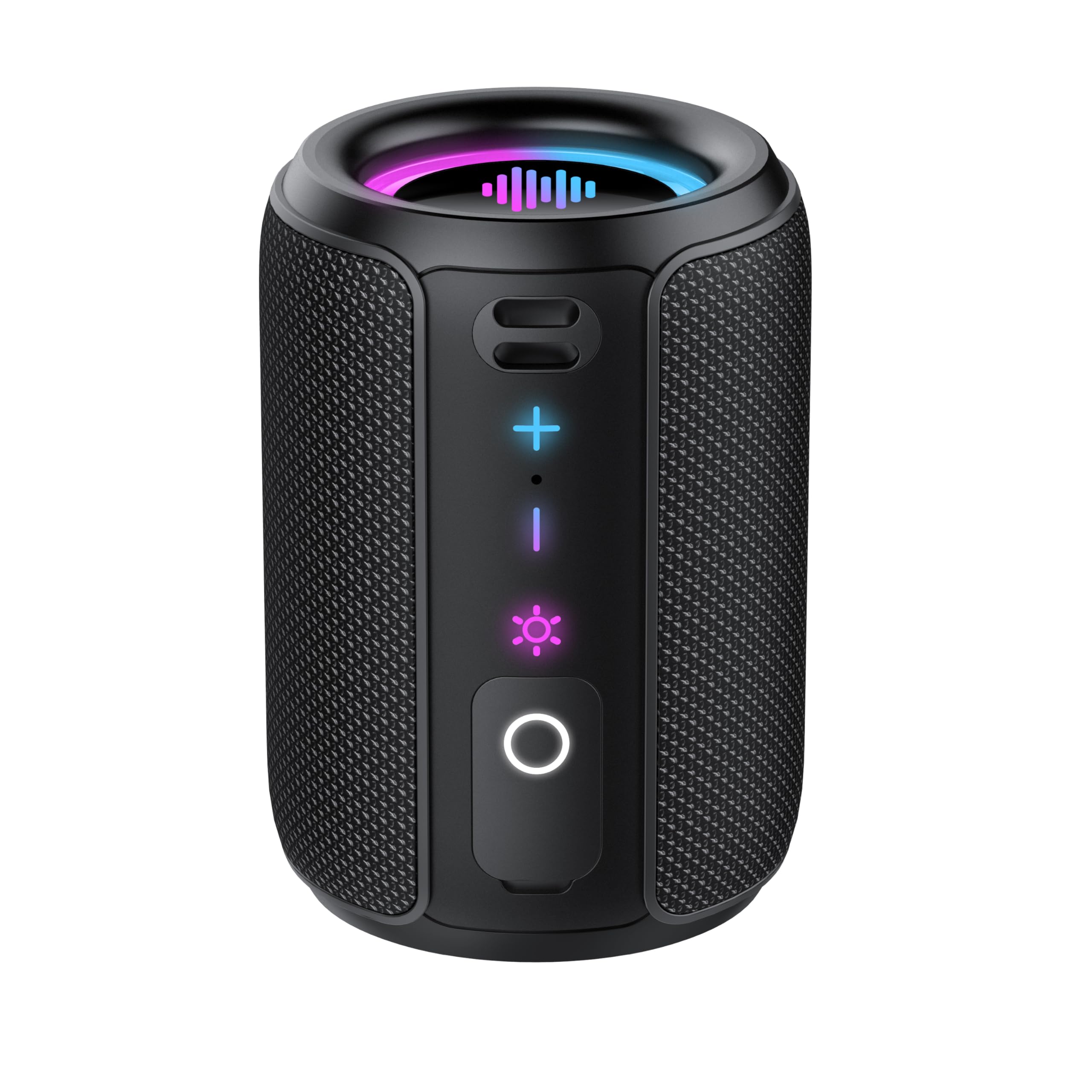Cassa Bluetooth Portatile Potente 15W, Mini Altoparlante Bluetooth 5.4, IPX7 Impermeabile, Luci LED Colorate, Bassi Potenti, 12 Ore di Autonomia, Accoppiamento TWS, Speaker Bluetooth da Esterno Feste