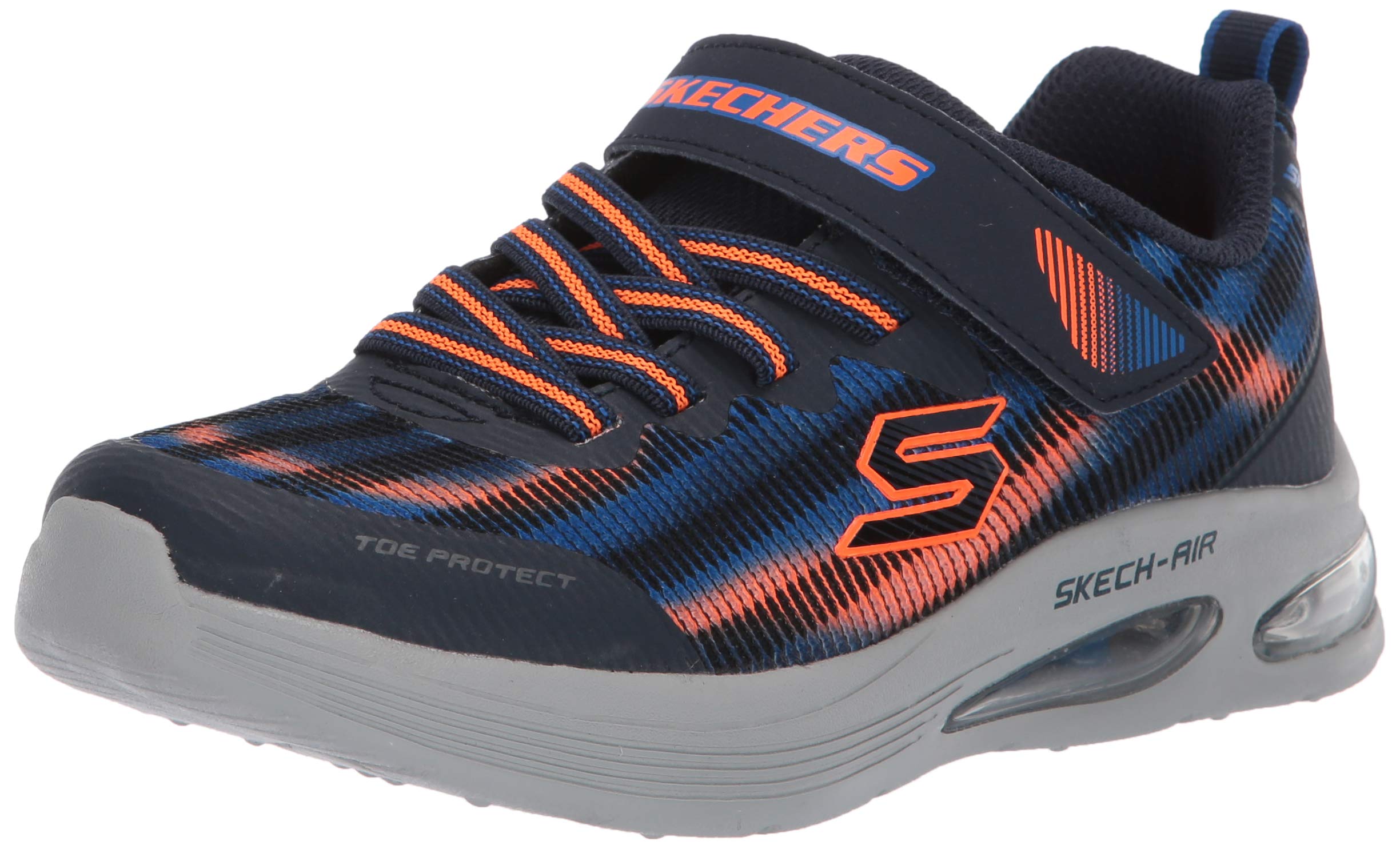 Skechers Boys Skech-AIR Dual Trainers, Blue (Navy & Orange Textile/Navy Synthetic/Orange & Blue Trim Nvor), 13 (32 EU) (B07TS8WFGK) Amazon Price History, Amazon Price Tracker