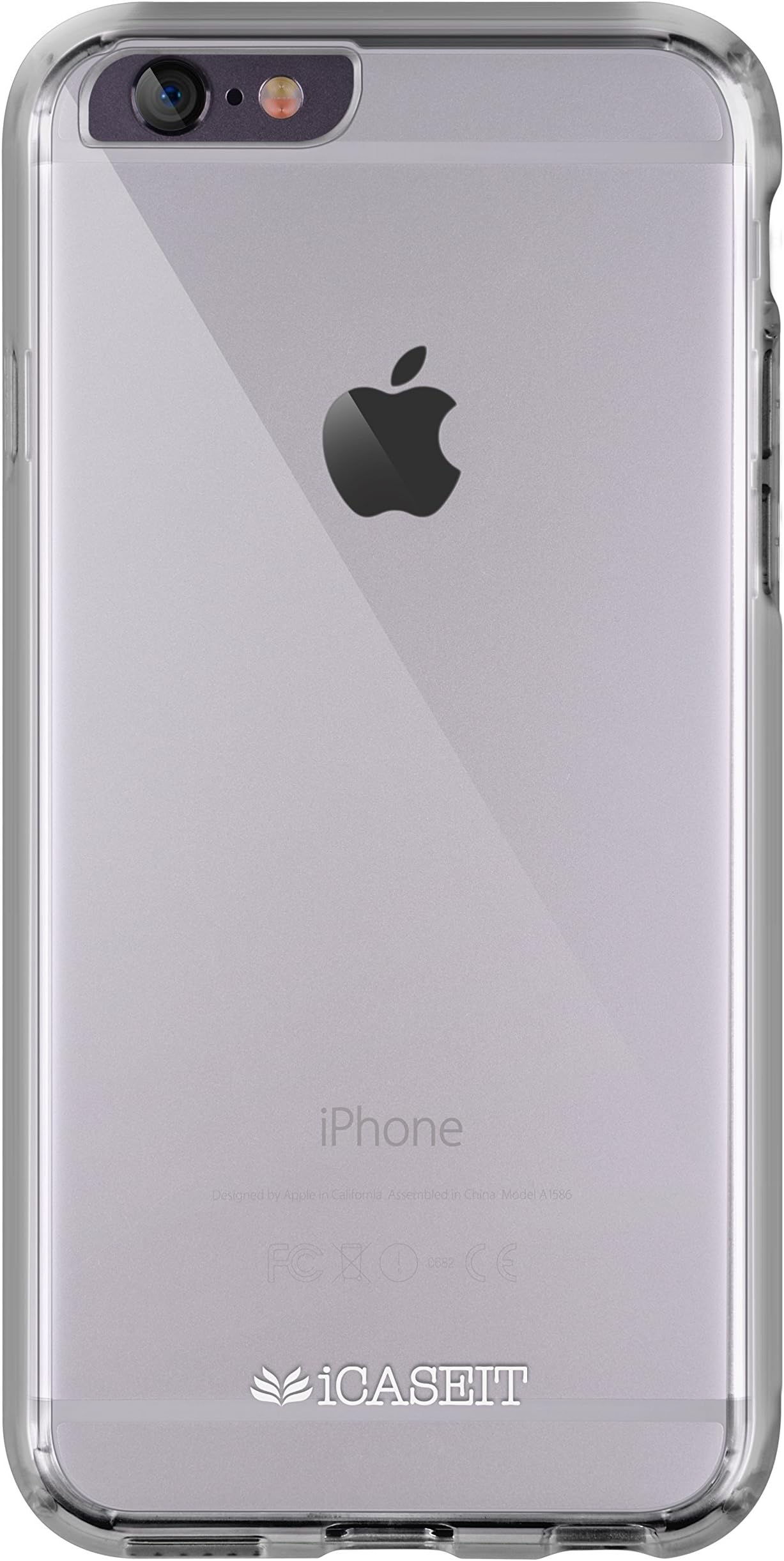 iPhone 6 / 6s Case | iCASEIT EverClear Bumper Case [AIR CUSHION] with Clear Back Panel | Highly Durable, Super Strong, Non-Slip, Exact-Fit, Cushioned Corners & Premium Finish | CLEAR