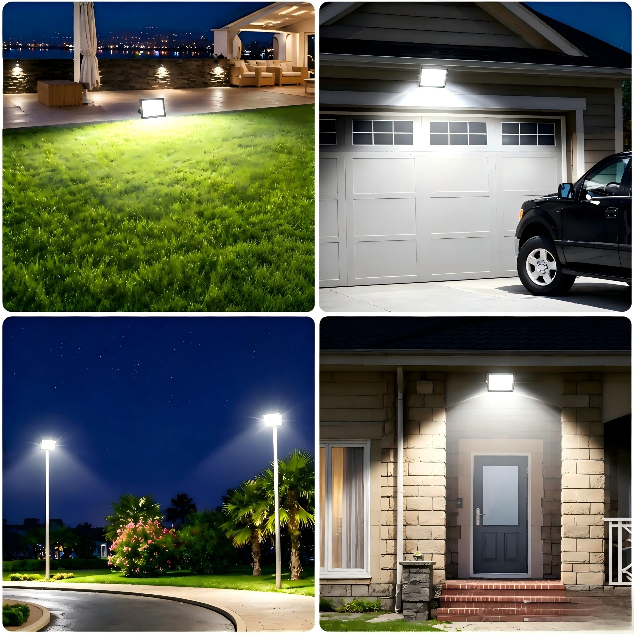 400 W LED reflektor zewnętrzny zimna biel 6500 K, 40000 LM Reflektor LED, IP66 wodoodporne reflektory LED do domu, podwórka, ogrodu, siłowni, garażu