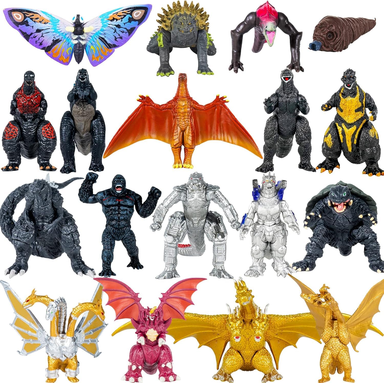 Amazon.com: MUKSSE Set of 18 pcs Godzilla vs Kong Toys