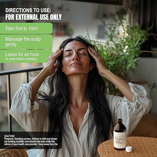 Miniatura 5 de Aceite Amla  Mima y nutre tu cabello  Goodness of Amla  Aceite premium prensado en frío  Sin OMG, orgánico, vegano  7.1 fl oz  7.1 fl oz