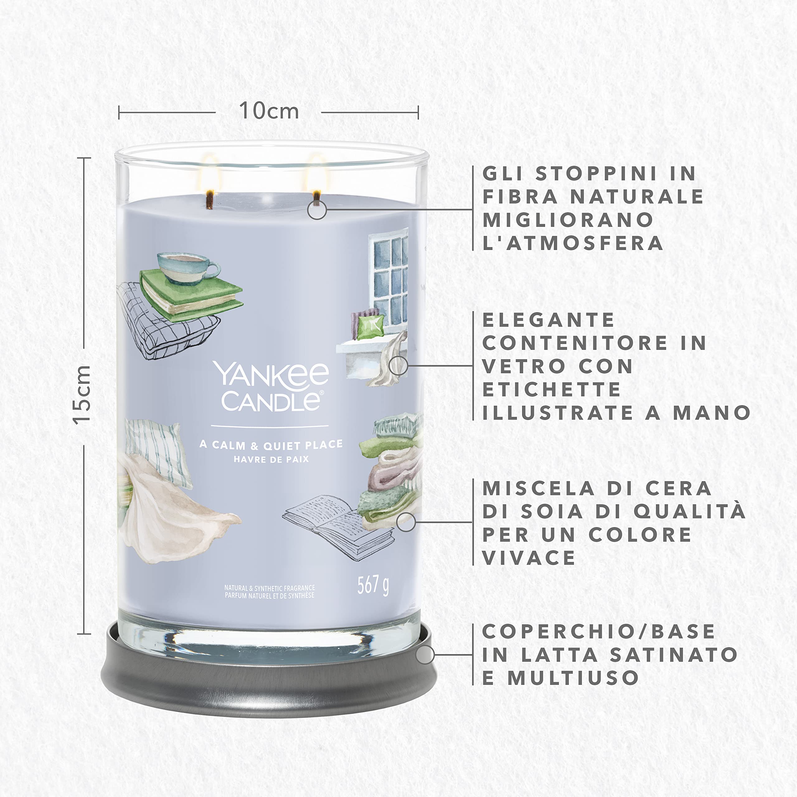 Candela Yankee Candle Signature Banana Bread - Tumbler Grande Con Soia
