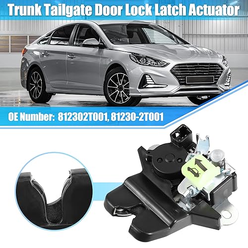 Miniatura 2 de X AUTOHAUX Actuador de bloqueo del pestillo del maletero 81230-C1500 para Hyundai Sonata 2018-2019 Sedán Puerta Trasera Pestillo de Bloqueo Motor