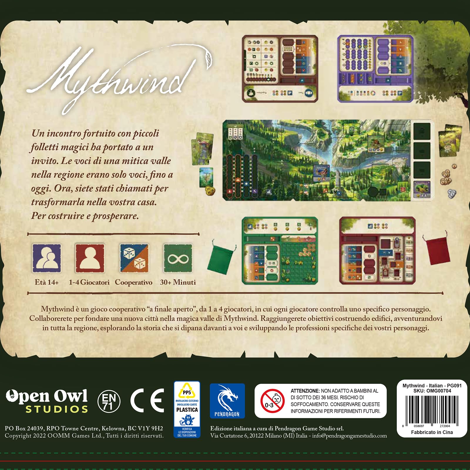 Pendragon - Mythwind | Edizione italiana |Gioco da tavolo | Età 14+ | 1-4 Giocatori