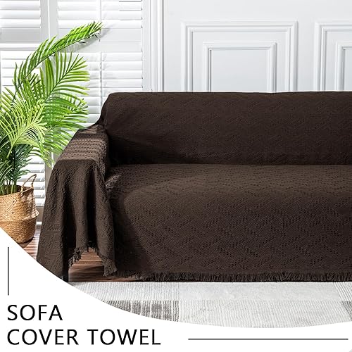 Miniatura 9 de MEETSKY Fundas de sofá para sofá modular en forma de L, fundas para sofá reclinable de 3 asientos, lavable, suave, mantas decorativas para sala de