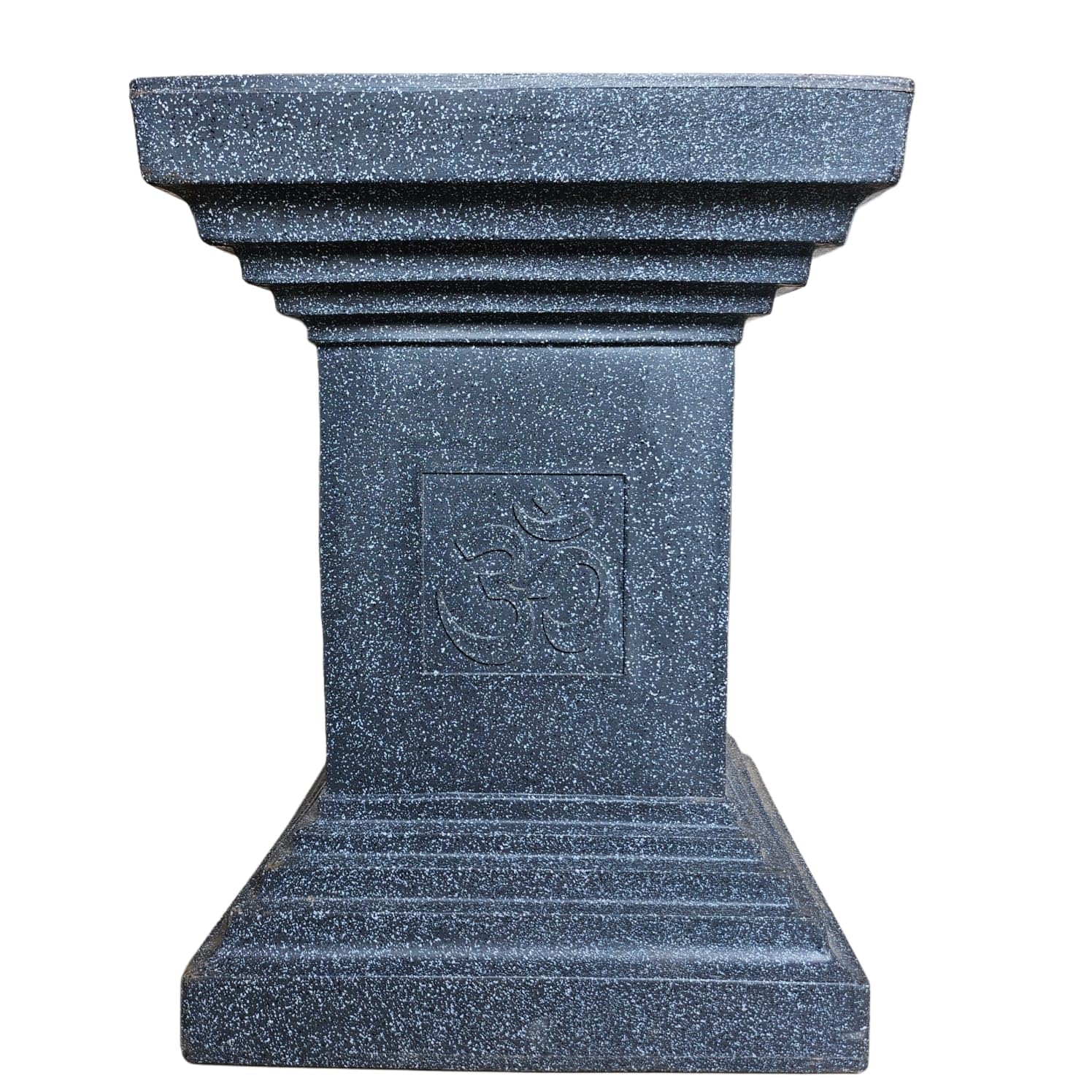 Synergy Plast Tulsi Plant Pot Indoor Outdoor 16 Inch, Unbreakable Marble Finish Fiber Planter Pot Suitable for Indoor & Outdoor Plantation with Drainage System (Marble Grey)