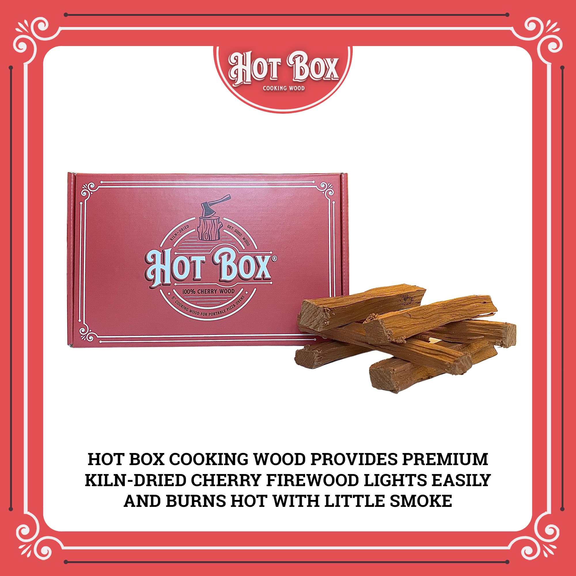 HOT BOX Kiln-Dried Cherry Cooking Wood - 6 Inch Mini-Cut Logs For Portable Wood-Fired  Pizza Ovens and Smokers, 1 Box (350 Cubic Inches) : Amazon.ca: Tools u0026 Home  Improvement