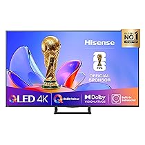 Hisense TV 75″ QLED 4K 2025 75A72Q, Smart TV VIDAA U8, Dolby Vision, HDR 10+, Game Mode Plus, Dolby Atmos 2.1 con Subwoofer, Alexa Built-in, VIDAA Voice, Tuner DVB-T2, S2 HEVC 10, lativù 4K, 75”