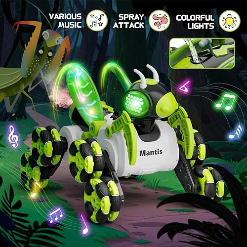 Miniatura 2 de Bionic Mantis - Coche de control remoto, 8WD RC Cars juguetes para edades de 8 a 13 años, autos de juguete de 2.4 GHz con bolaobjetivo, auto de