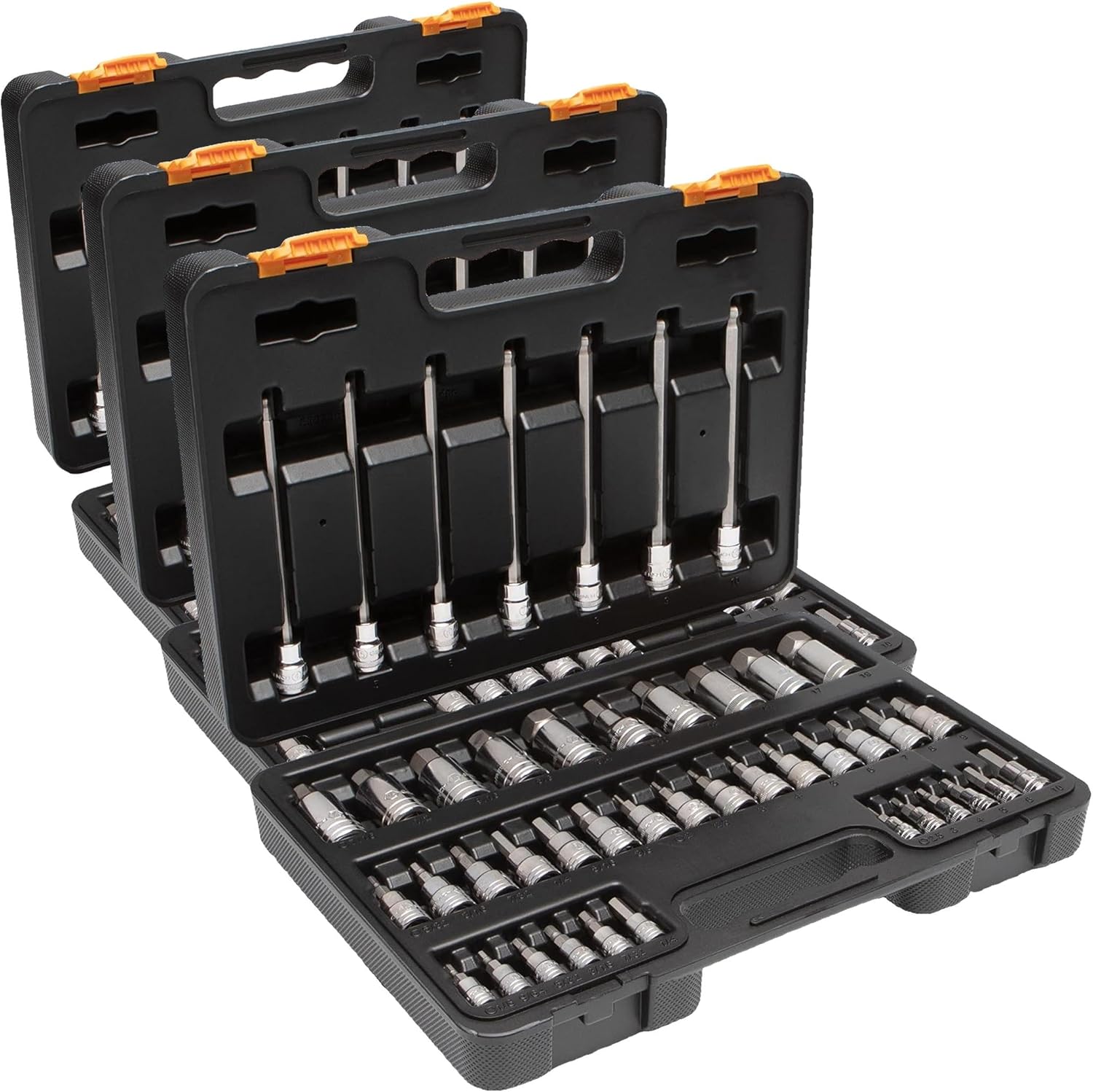 GEARWRENCH 44 Piece 1/4", 3/8", 1/2" Drive SAE/Metric Hex Bit Socket Master Set - 89086