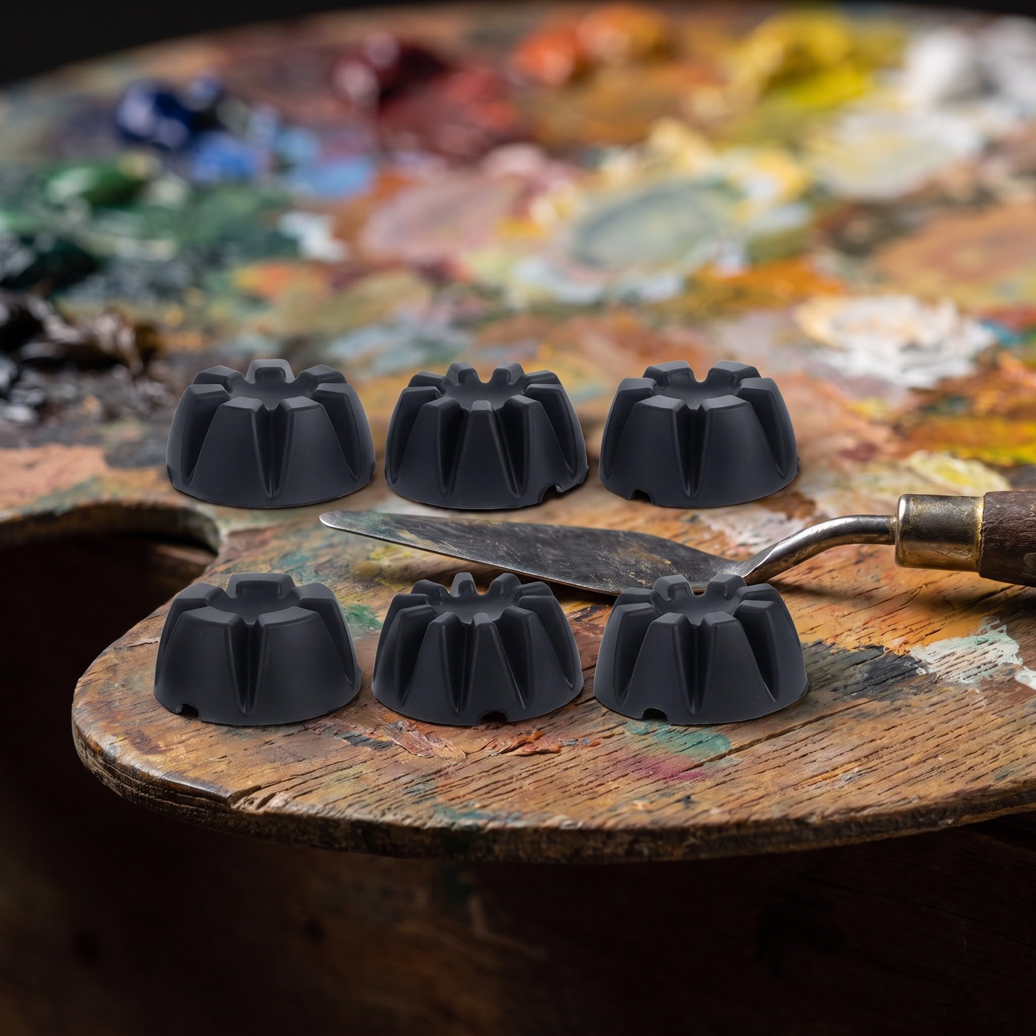 Set di 6 Tazze per versare la Pittura a Forma di Fiore, con 5-10 per