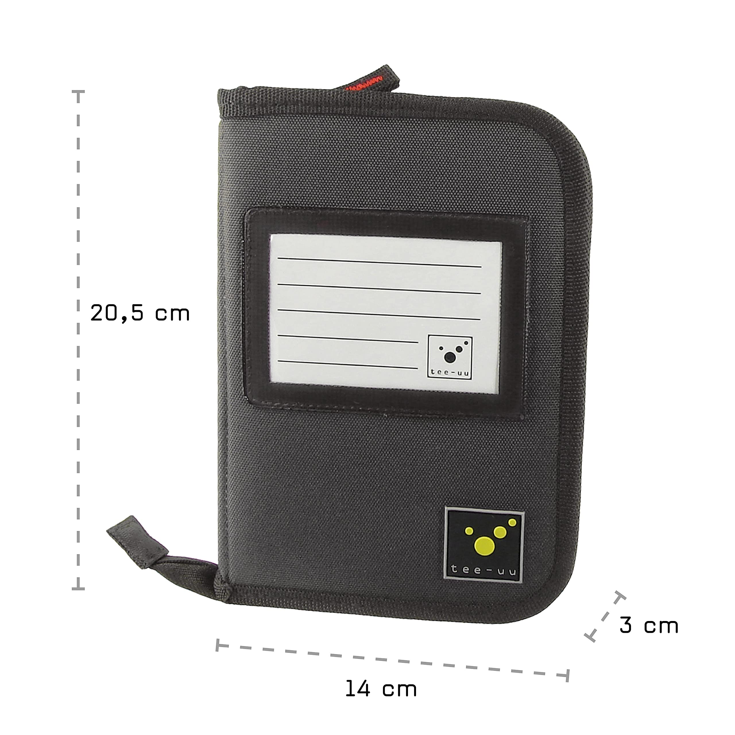 tee-uu DRIVE Organizer DIN A6 (rot und schwarz) (schwarz)