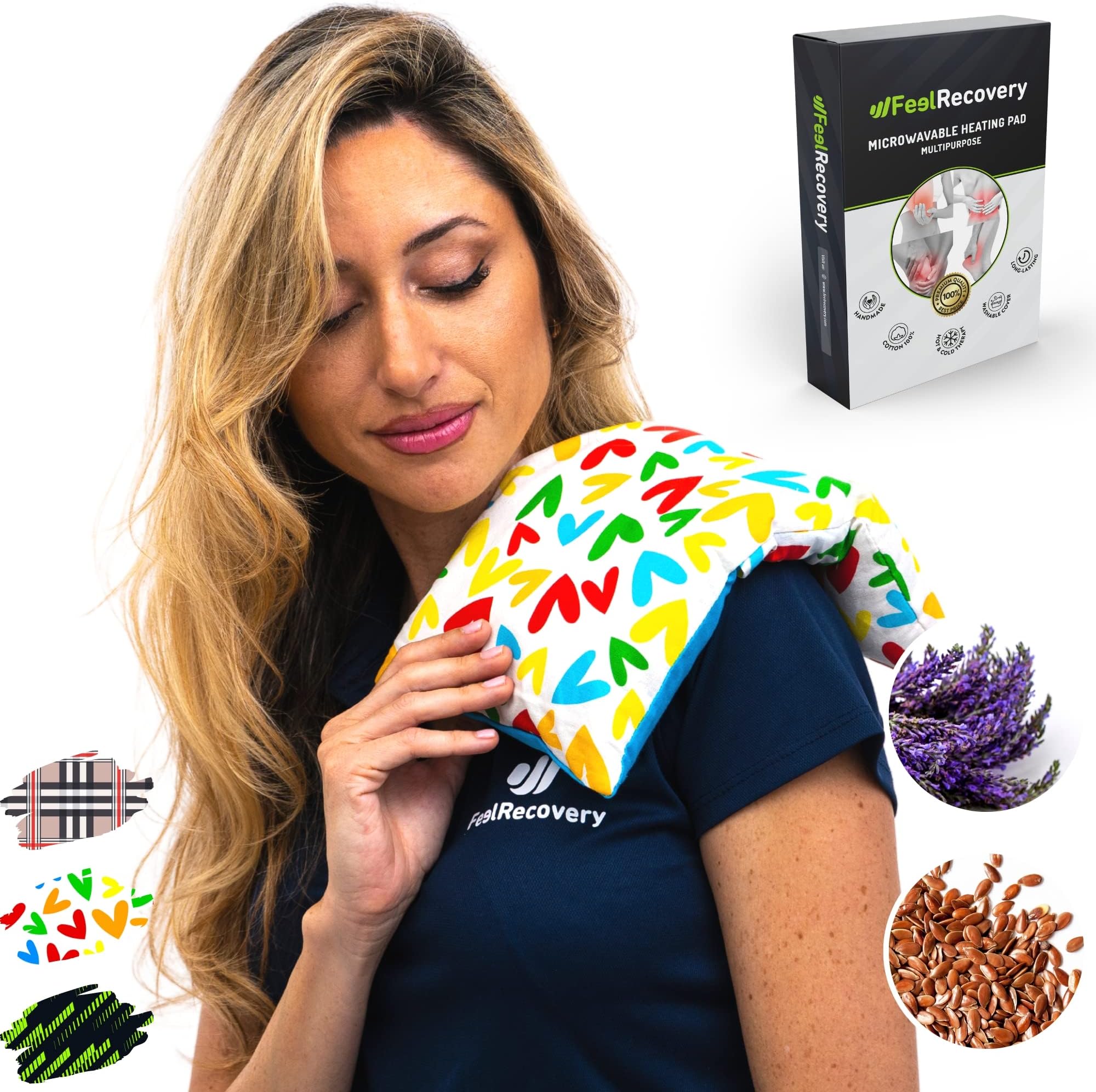 My Heating Pad For A Better Comfort - Moist Microwavable Heating Pads For Joint Pain And Sore Muscles - Microwave Hot Pack Heat Pad For Cramps - Chilled Or Heated Pad - View #8