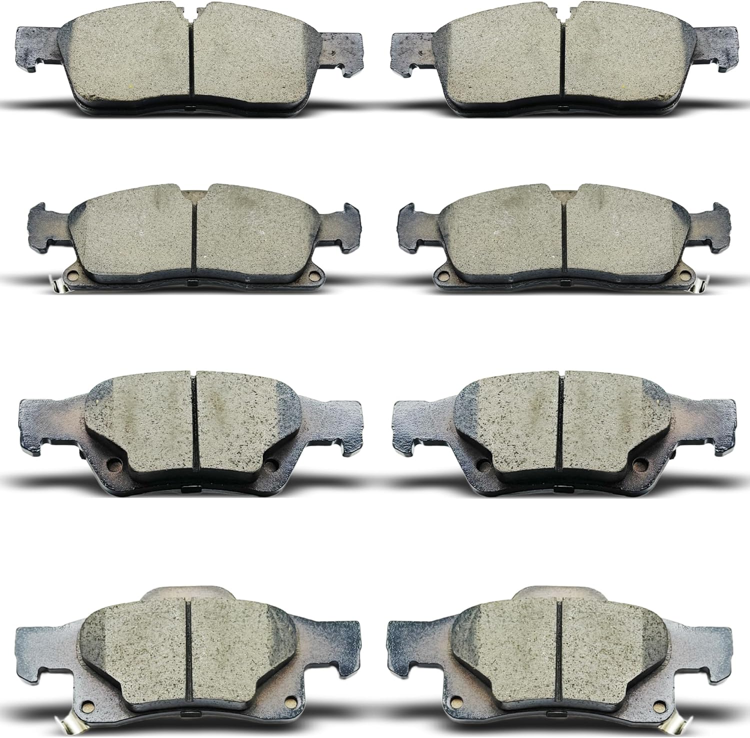 Front Rear Ceramic Brake Pads 8 Pieces Set fit for 2011-2023 Dodge Durango,for 2011-2021 Jeep Grand Cherokee