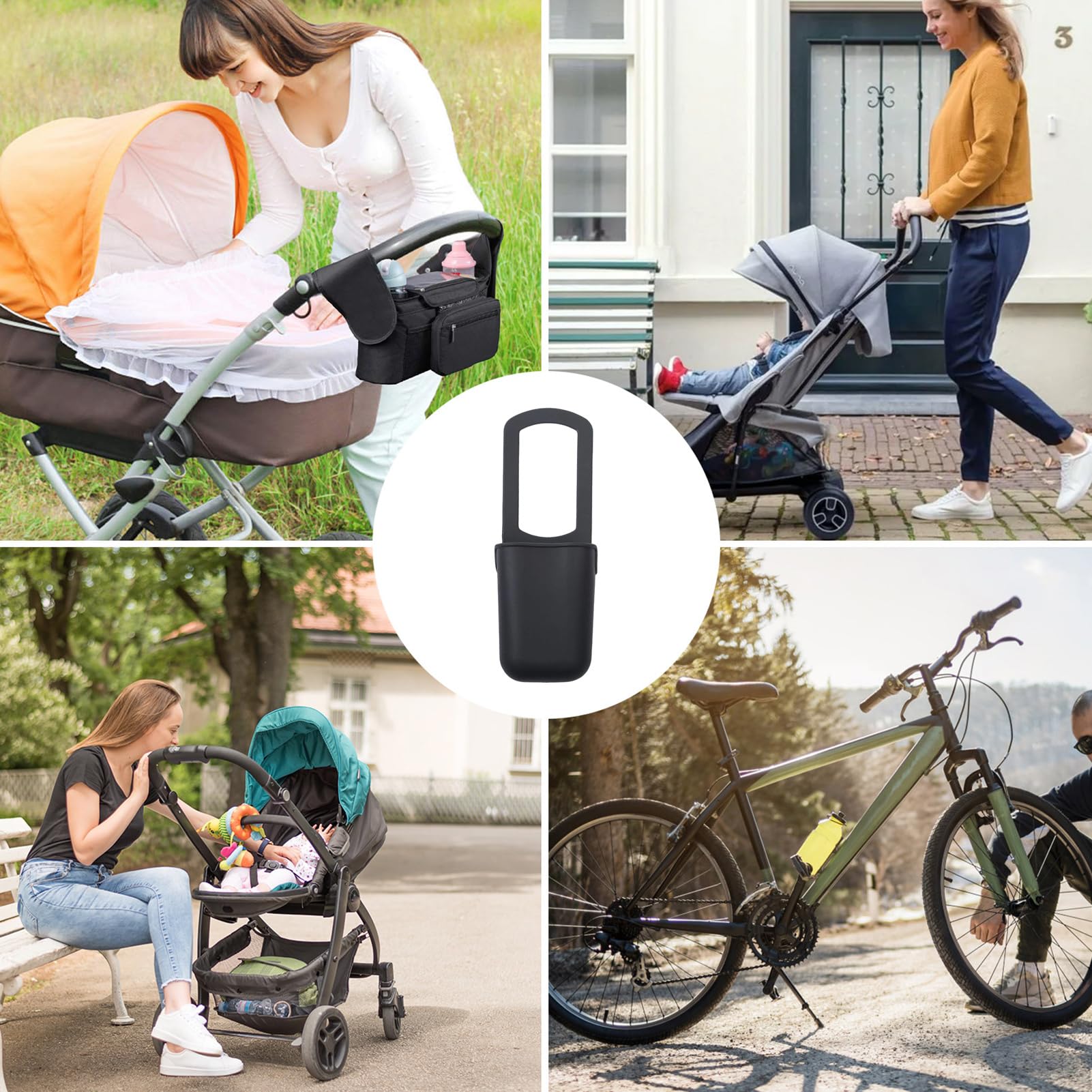 Portabicchiere Per Passeggino Dentaruola Borse Portaoggetti Nursery Casa | Portabicchiere In Silicone Stabile Per Spiaggia, Aereo, , , Campeggio, Picnic, Bici, Girello