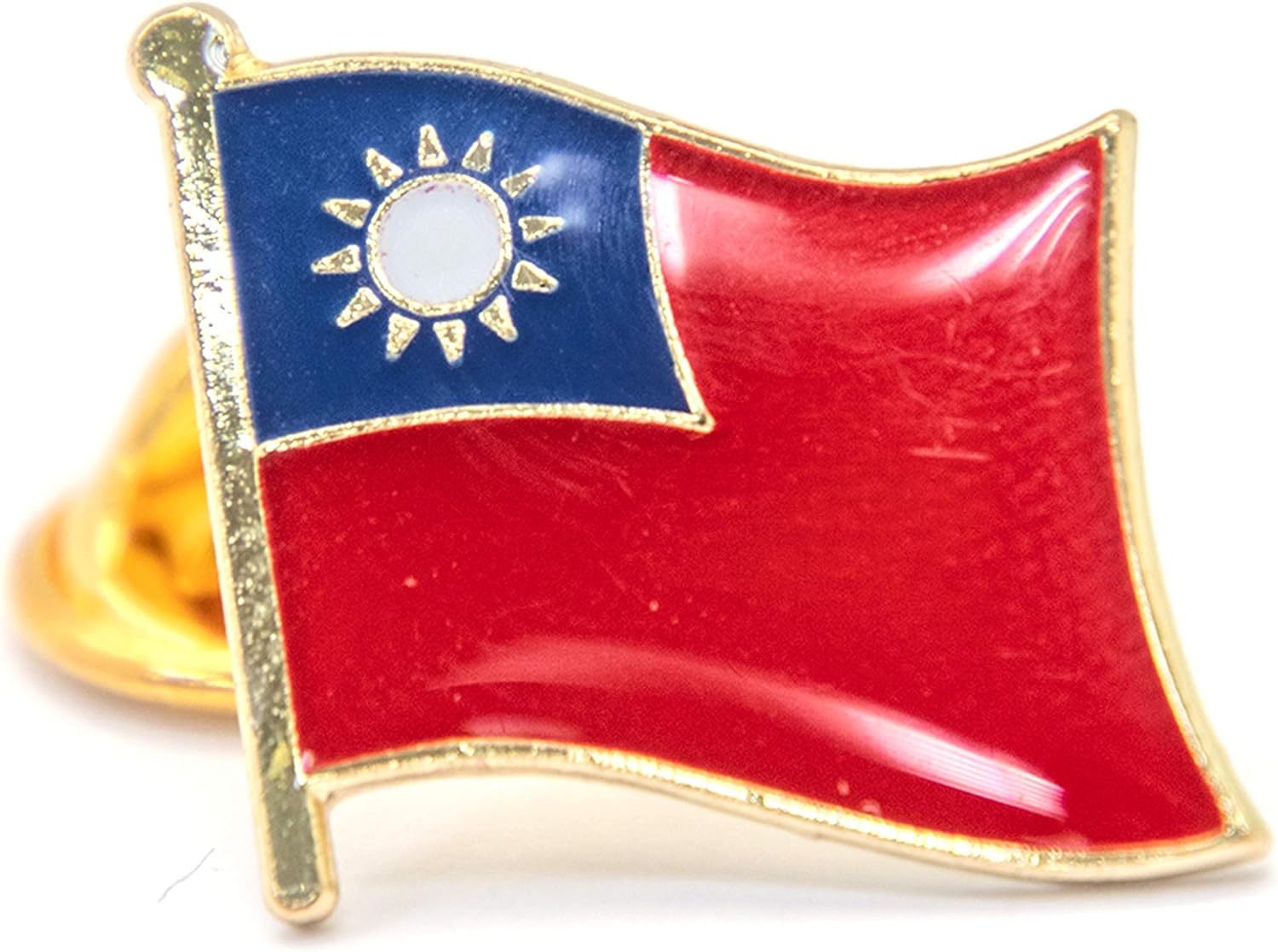A-ONE - Taipei 101 Embroidery+Taiwan Country Flag Brooch Pin, Asia Landmark Patch, Skyscraper Shield Badge, Taiwanese Lapel Pin, Decoration for Clothes Jackets, Asian Patch Pin Set No.231P
