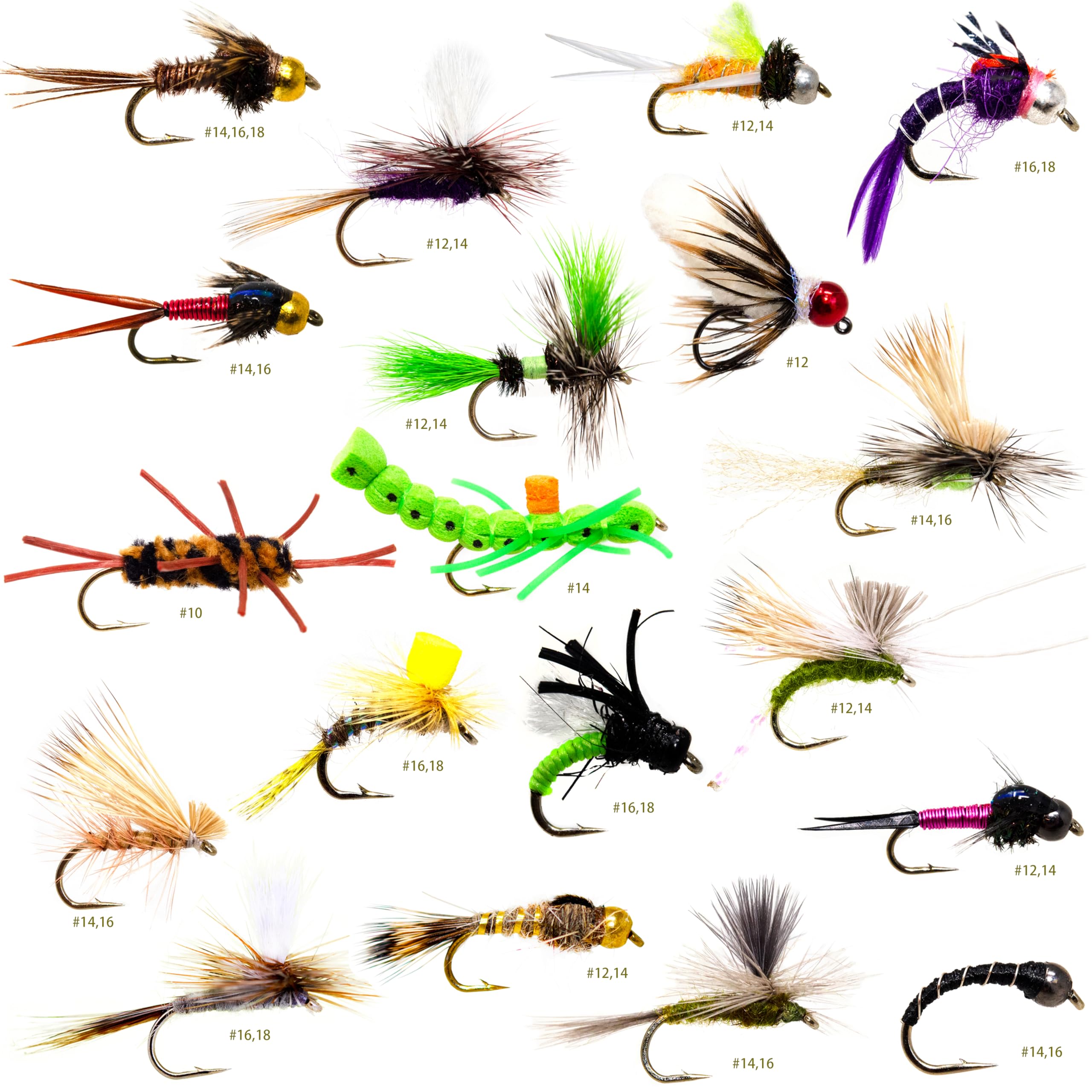 Amazon.co.jp: 36個のプロデュース フライフィッシングフライ