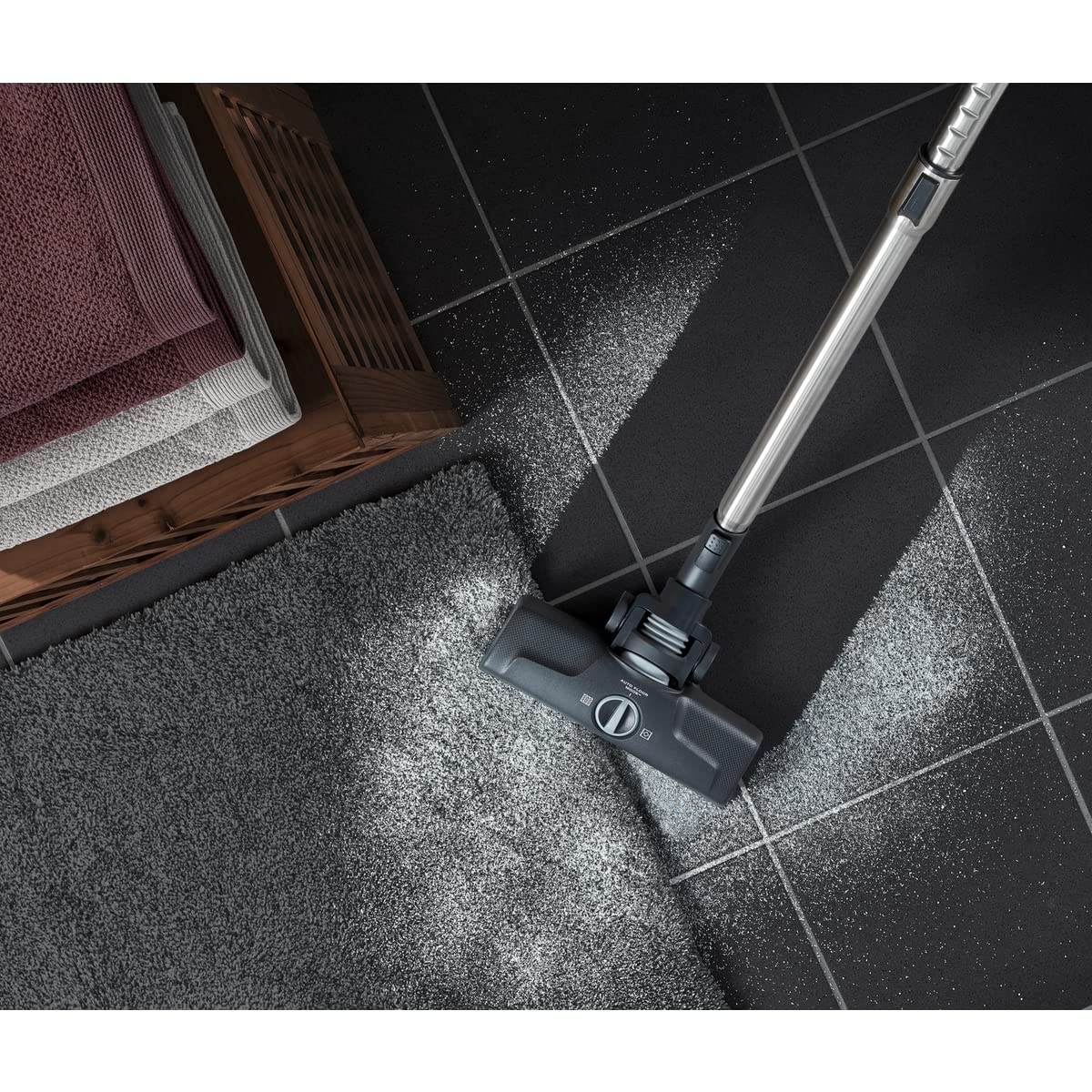 AEG Vario 4500 Dust Kombidüse (für Teppich und Hartboden, Auto-Funktion, top Saugleistung, flach und wendig, Interlocking-Anschluss, für VX3-7 & LX4-7, schwarz), Passend für Ø 32 mm