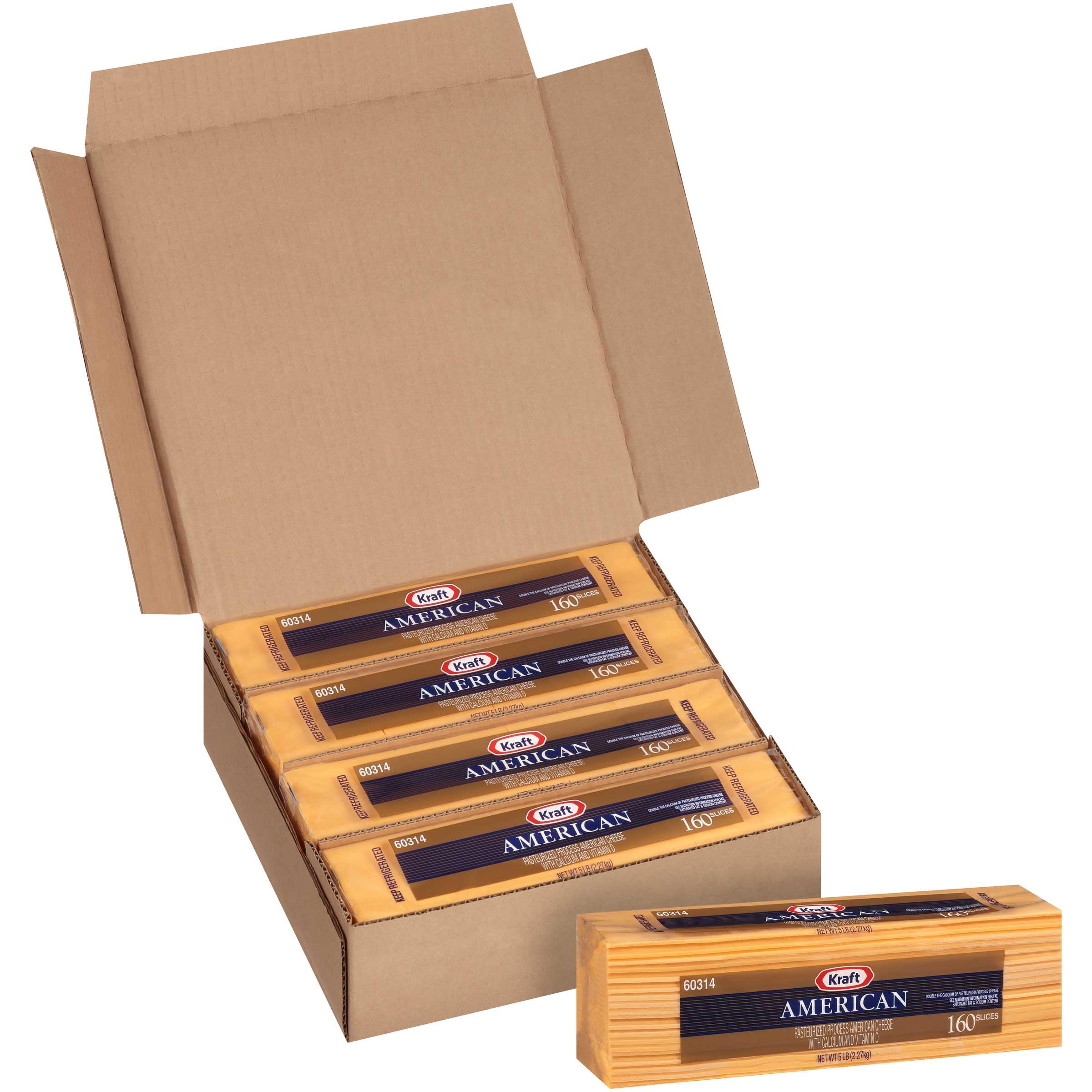 American Sliced Cheese by Kraft – 320 Ounce (Pack of 1), Pack of 4