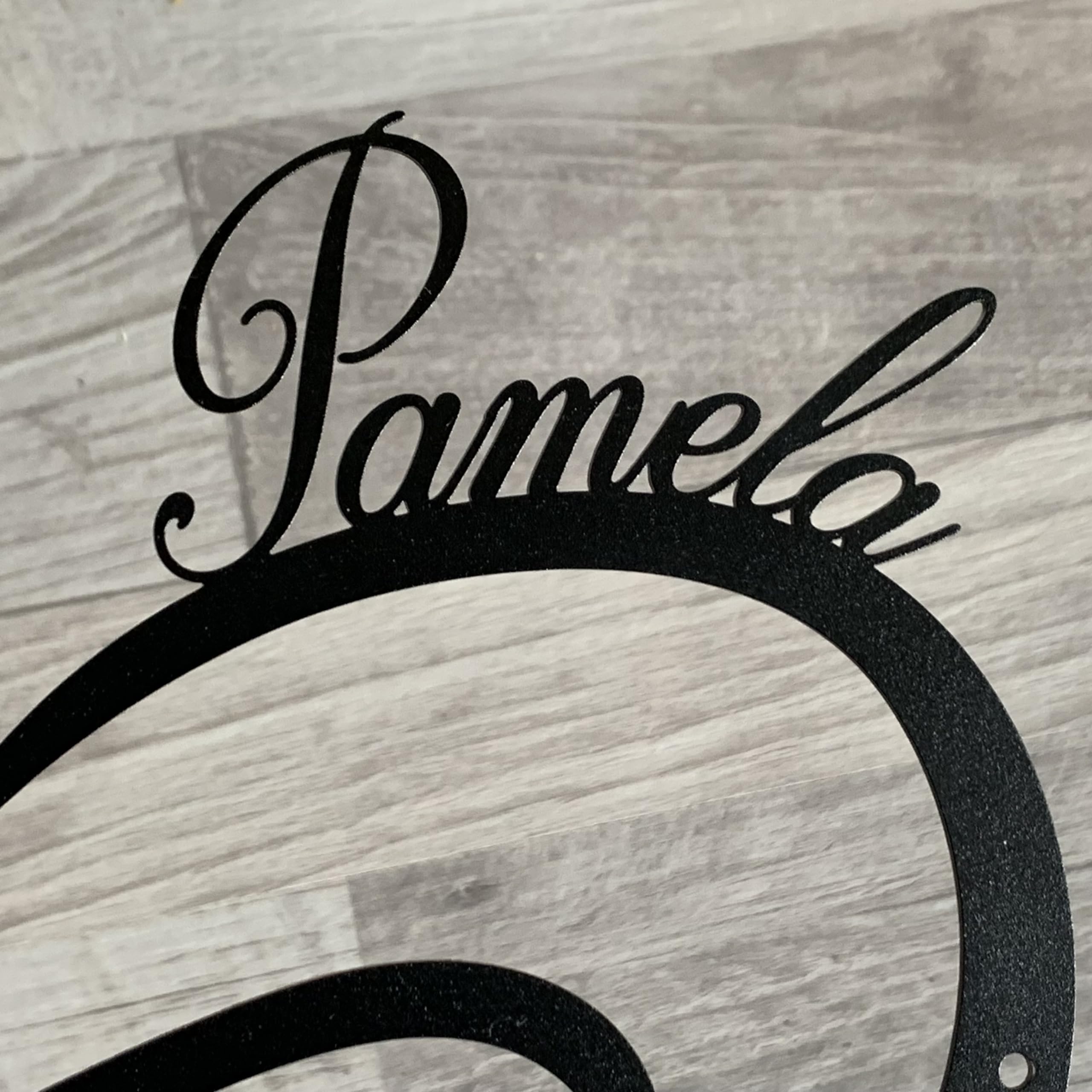 Cœur à l'infini personnalisé, Infinity Heart, Prénoms et le nom de famille, Signe d'amour en métal, Cadeau pour les parents, Décoration murale, Cadeau pour maman, Custom Amour Plaque, Symbole Infinity