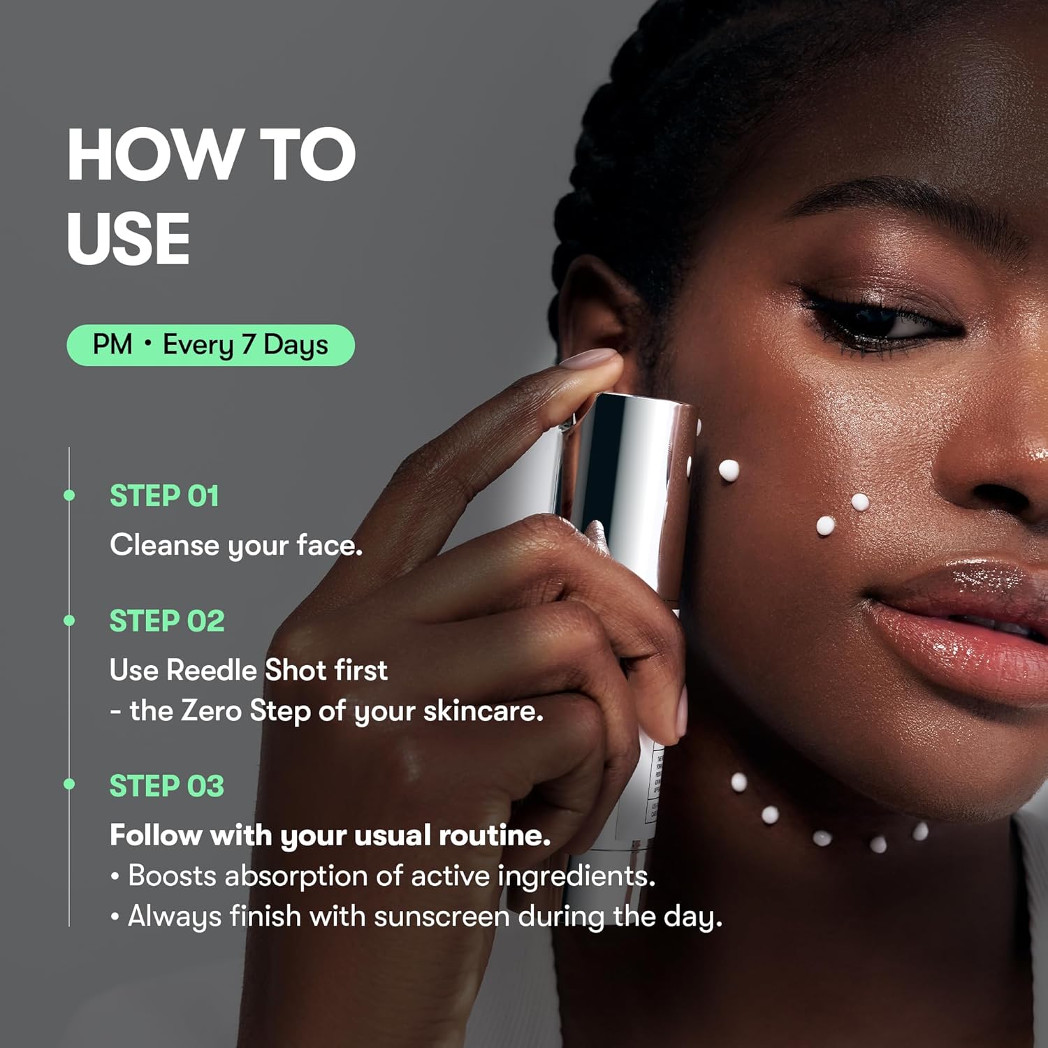 VT COSMETICS CICA Reedle Shot 700, Spicule Microneedling Serum for Pore Care&Exfoliation, Exosome&Centella Asiatica for Glass Skin, Acne&Blemish Care, Korean Liquid Skin Booster (1 Fl Oz / 30ml)