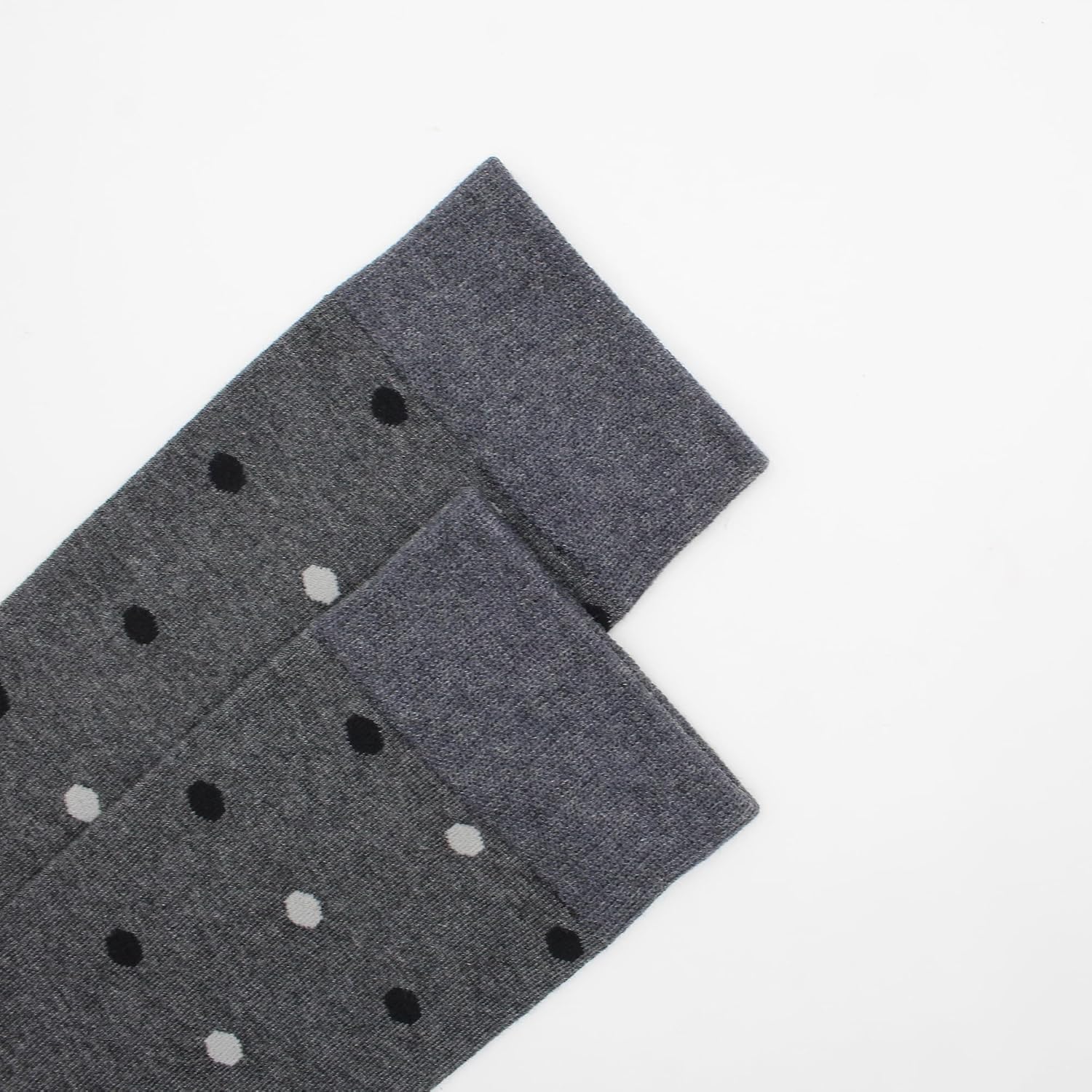GLCMXMART Mens Grey Dress Socks Size 10-13, Cotton Crew Calf Sock image 3