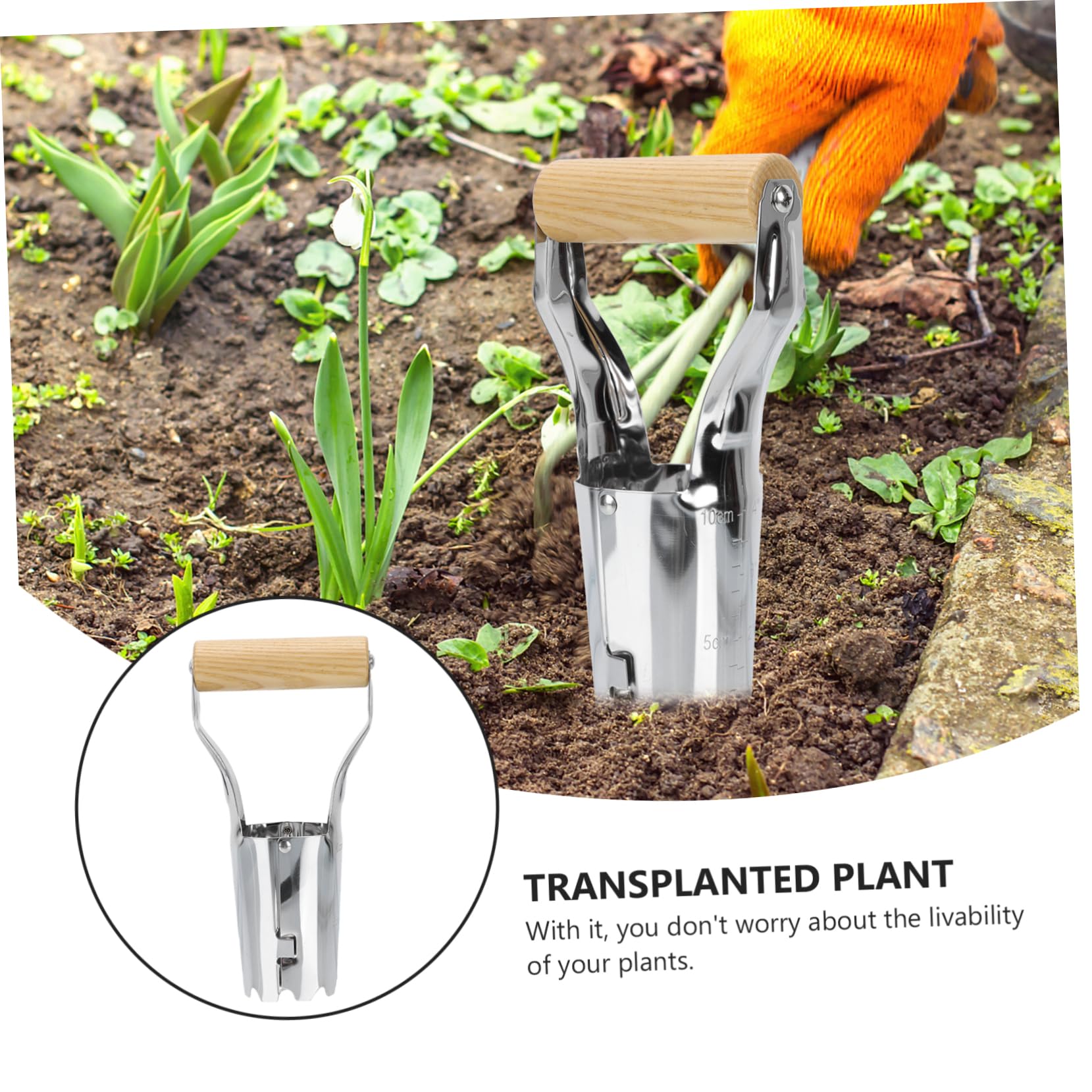 BESPORTBLE Garden Tools 1pc Agricultural Transplanting Tube Planting Digging Transplanting for Flower Random Style