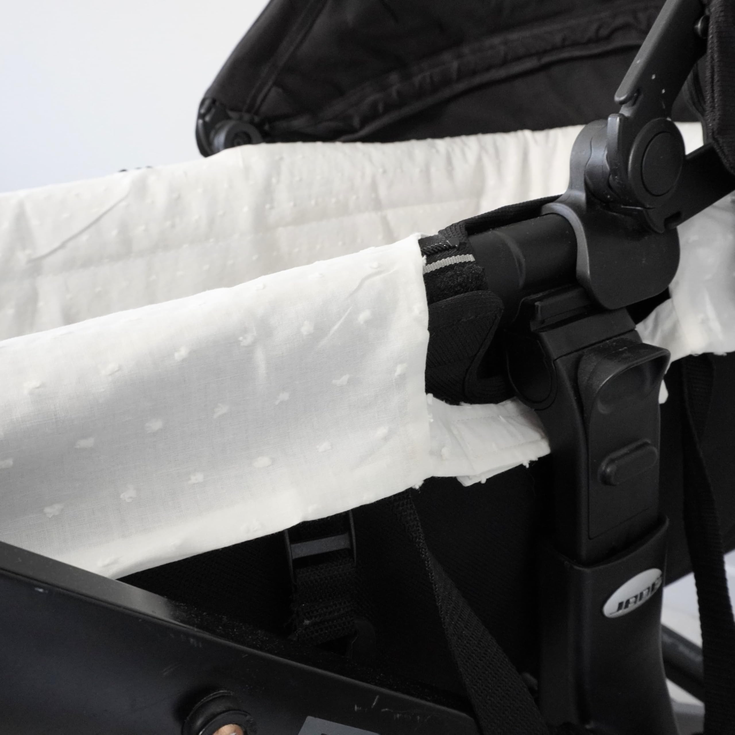Thermikoa Rivestimento Navicella Universale in tessuto in cotone plumetis – Copertura Copri Neonato Carrozzina, Fodera Interno, Lenzuola Carrozzina Neonato (Bianco)