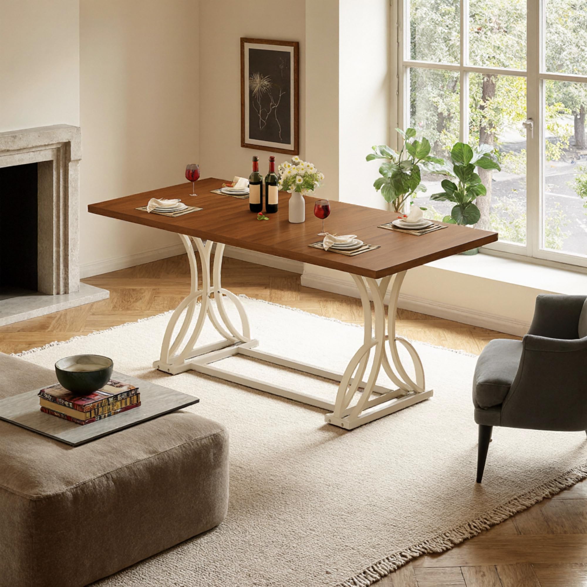 Amazon.com: YITAHOME Dining Table for 6-8, 70.3