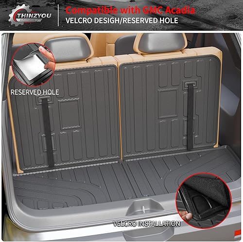 Vista 143 de Alfombrilla de carga compatible con Nissan Pathfinder 2022-2024 2025, forro de carga TPE para todo tipo de clima, accesorios Pathfinder 2023
