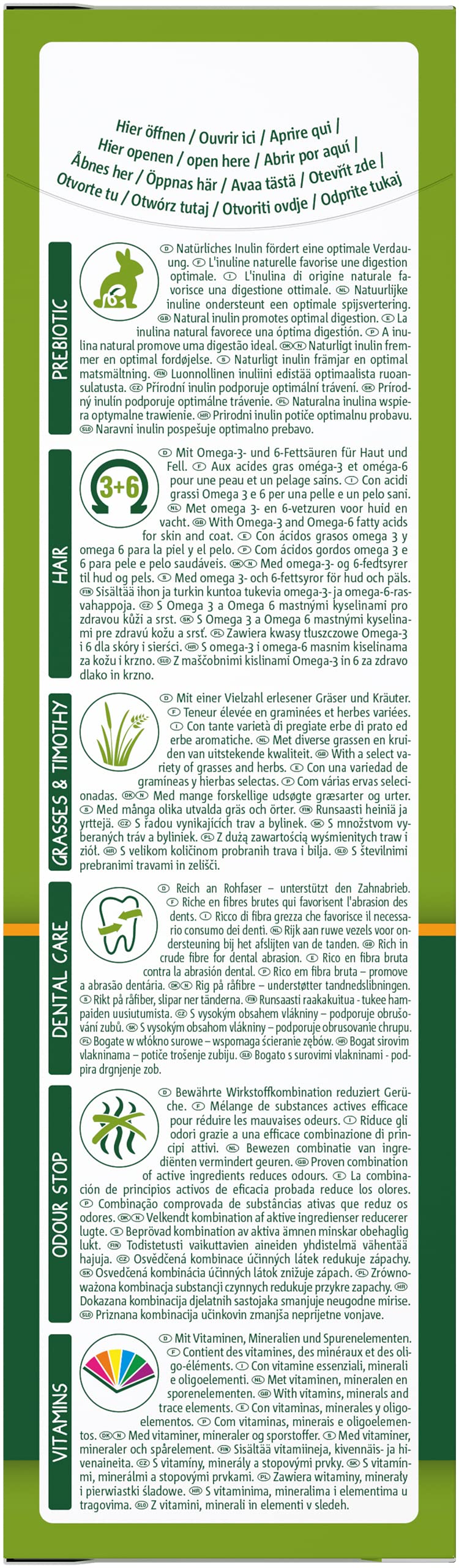 VITAKRAFT- Vita Special All Ages, Aliment pour Chinchillas, avec Herbes Et Plantes, pour Une Digestion Optimale, sans Sucre Ajouté Ni Céréales (1X 600G)