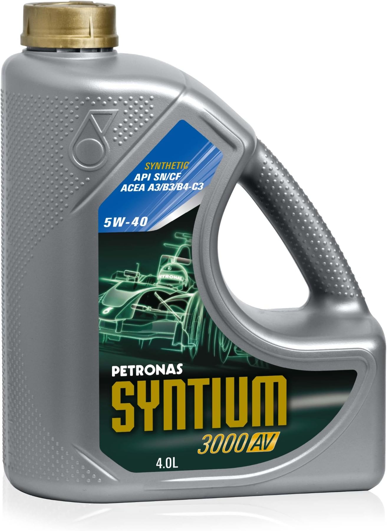 Petronas SYNTIUM 3000 AV - 5W40 Synthetic Motor Oil - 4 L Bottle