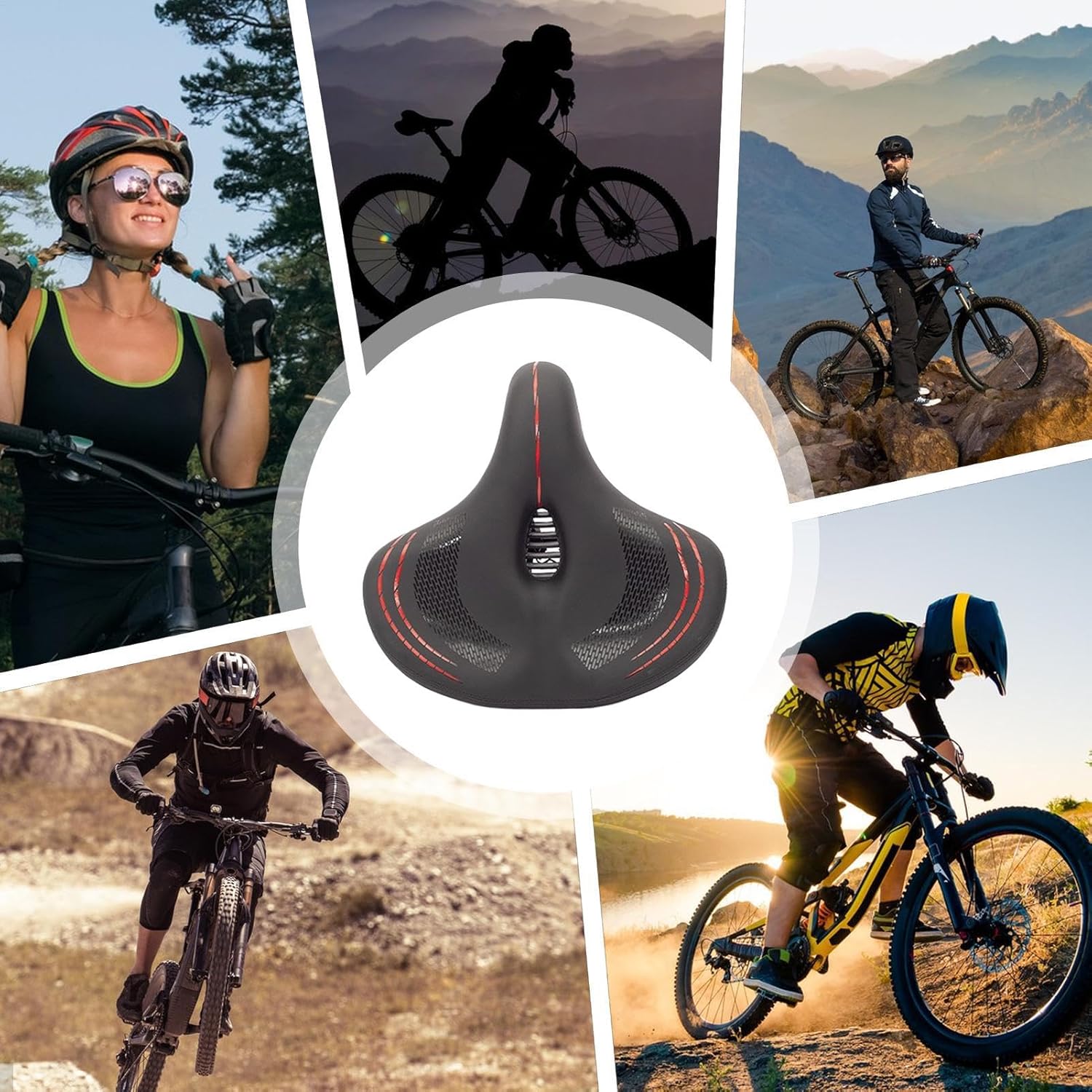 自転車シートmtbロードバイクサドルeva極細繊維超軽量通気性の快適なシートクッション自転車サドル - AliExpress 自転車用シートクッション | 快適で柔らかい自転車のシート交換 | サドル 耐摩耗性 滑り止めクッション スポーツ愛好家 家族向け