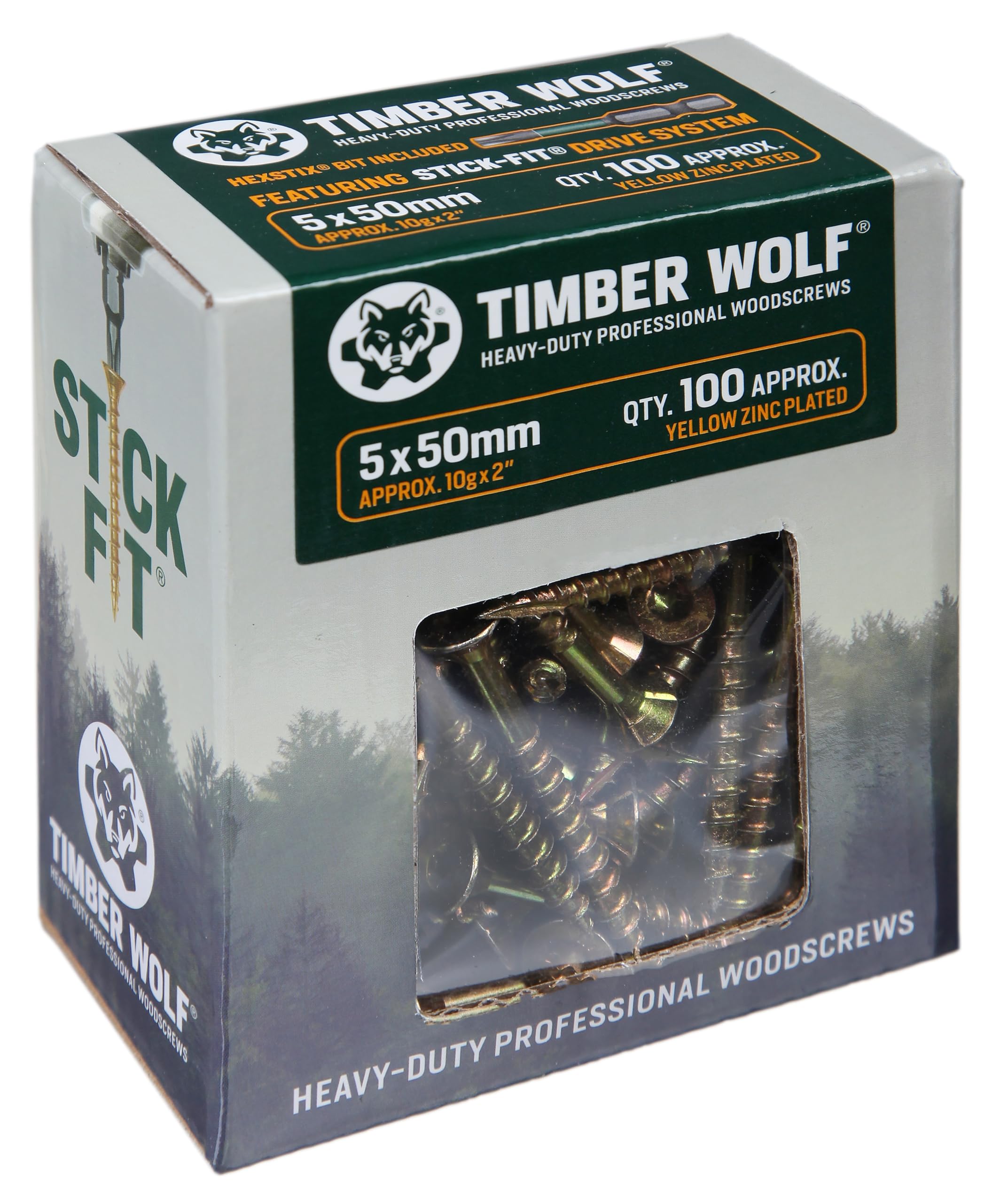 Timber Wolf Woodscrews - 50 X 50Mm 4038897681299