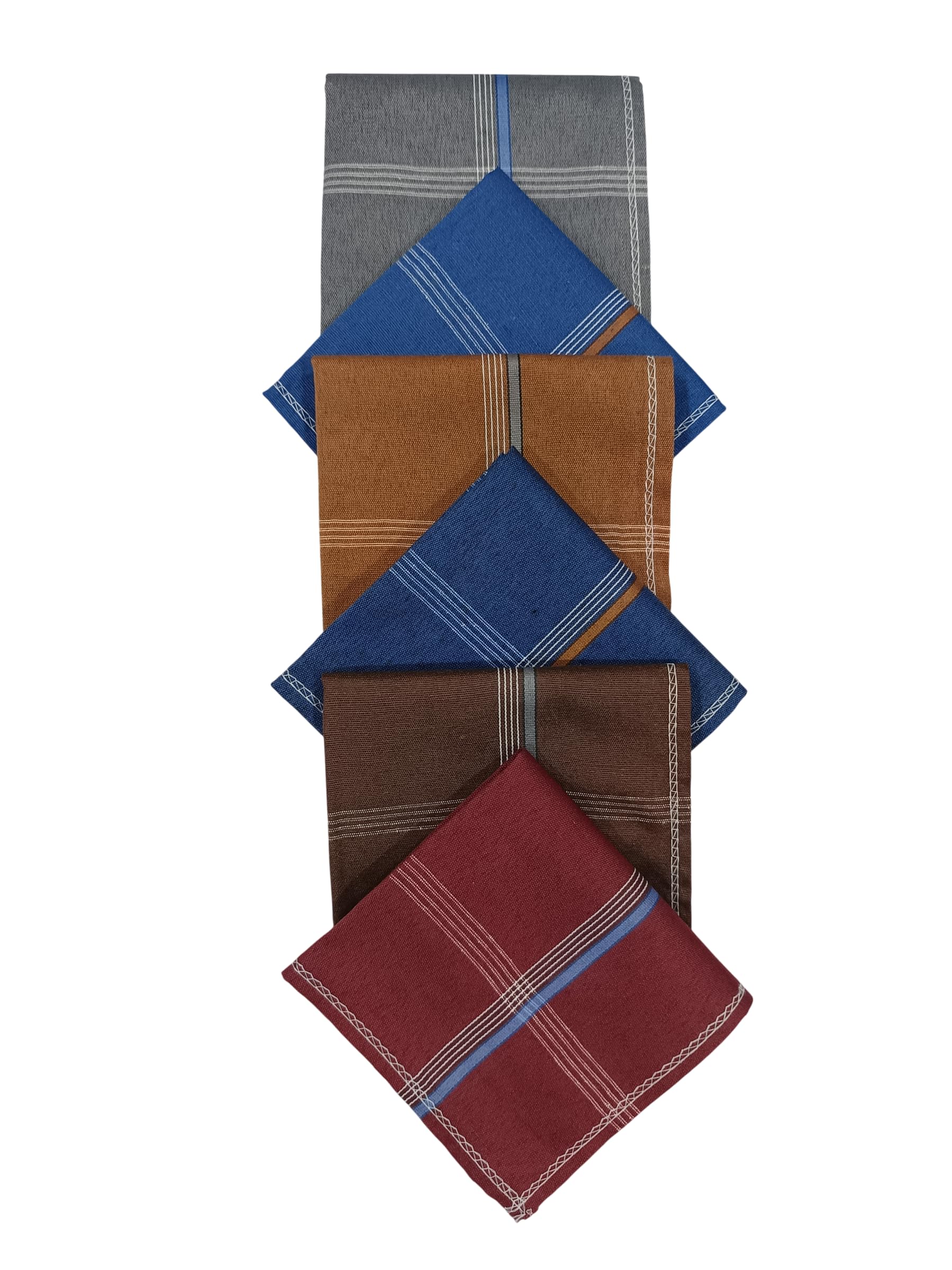 Mens Handkerchief/Rumal/Hanky Premium Collection Dark Multicolor-picture-13