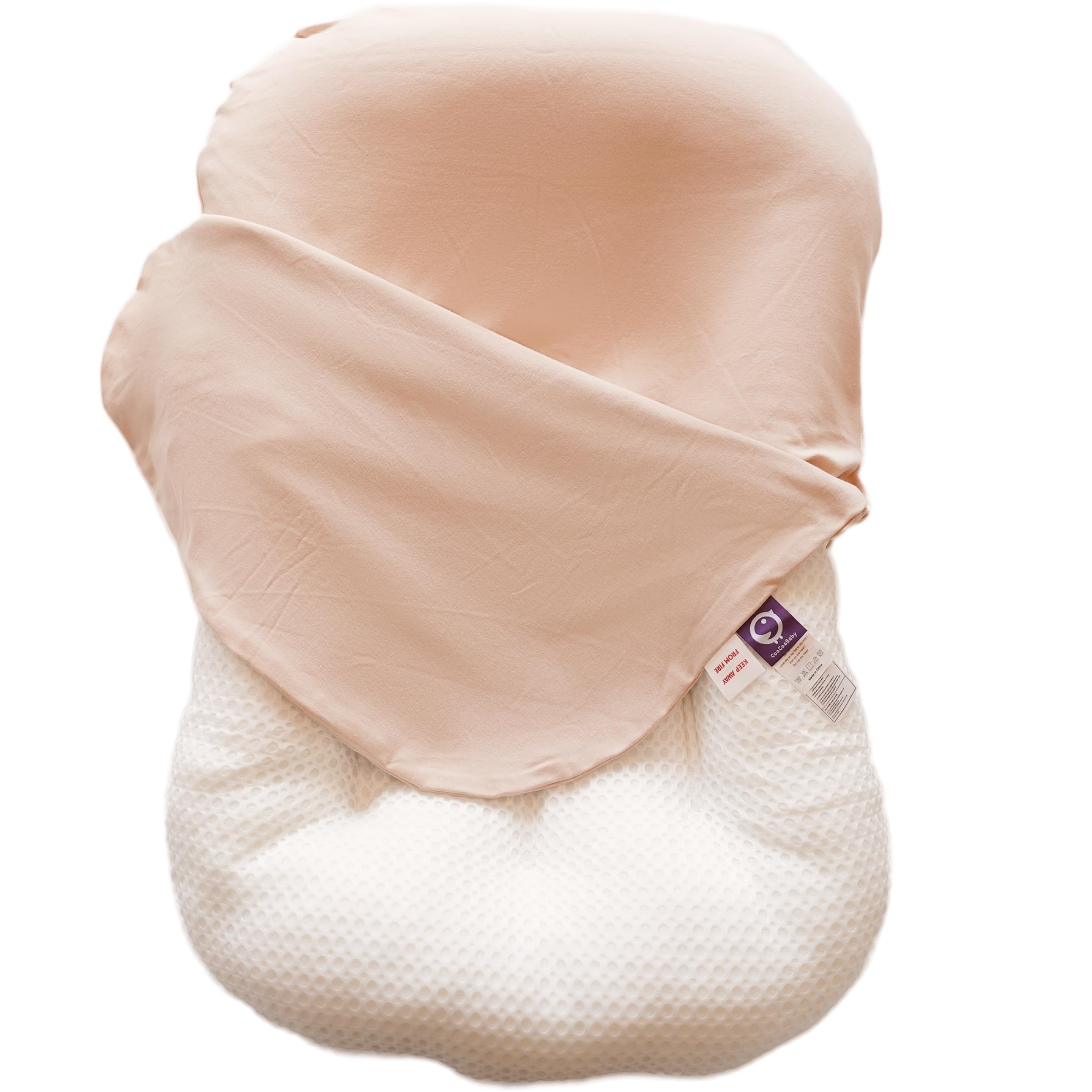 CooCooBaby - Funda para cuna de bebé, para bebés, niñas y niños, artículos esenciales para recién nacidos de 0 a 12 meses, 100 % algodón, transpirable, color rosa polvoriento
