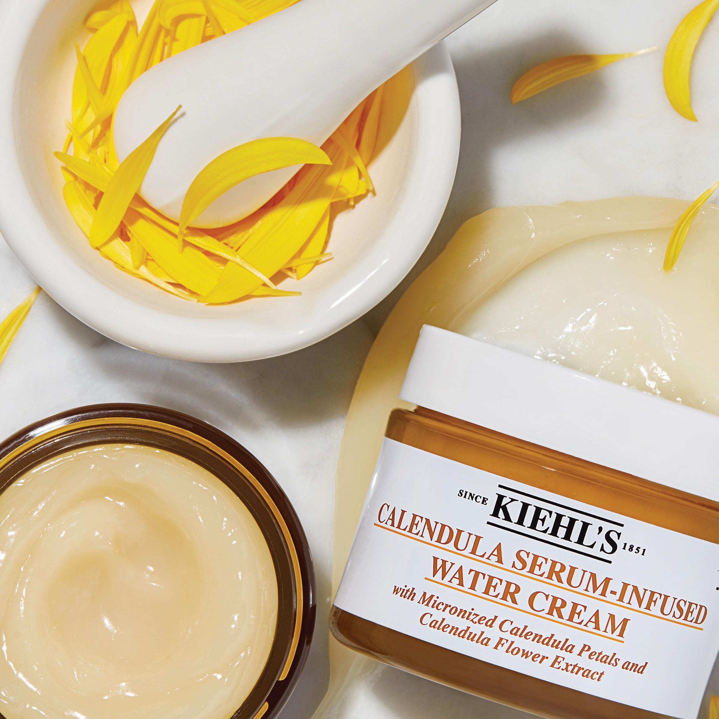 Kiehl´s Calendula Serum-Infused Water Cream crema hidratante 50 ml | Gel calmante, fórmula ligera, extracto de caléndula, suero concentrado, todo tipo de piel, hidratante diario