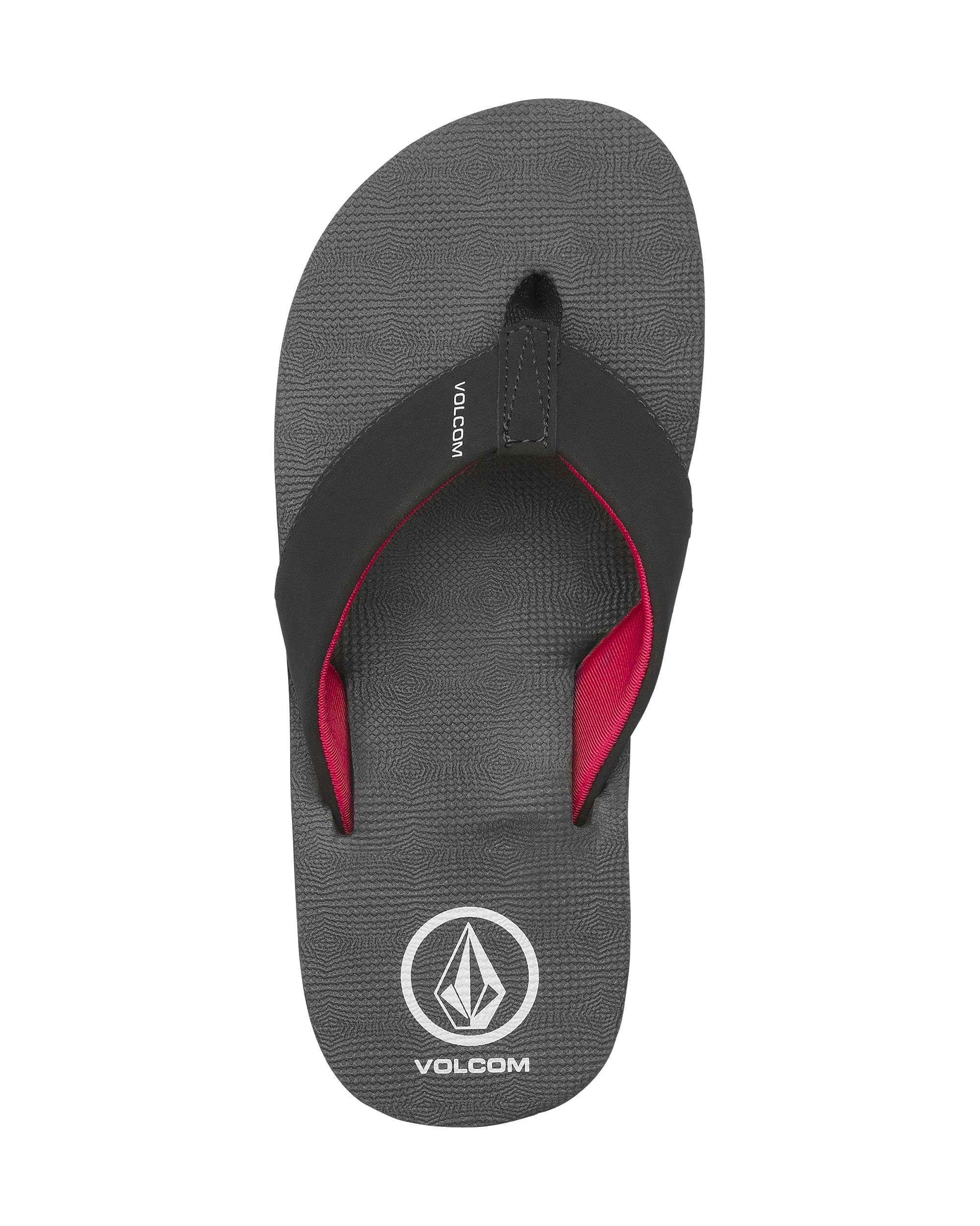 Volcom Victor Flip Flop Sandal – Youth Water-friendly, Durable Beach Sandals - Big Boys InfraditoUomo