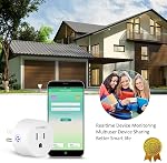 Smart Plug 2.4G WiFi YUTRON Smart Life Plugs WiFi Smart Outlets Wireless Sockets Works with Alexa, Echo Dot ,Google Home, Timer Switch, 10A, Long Reception Range, No Hub Required, White,1 Pack