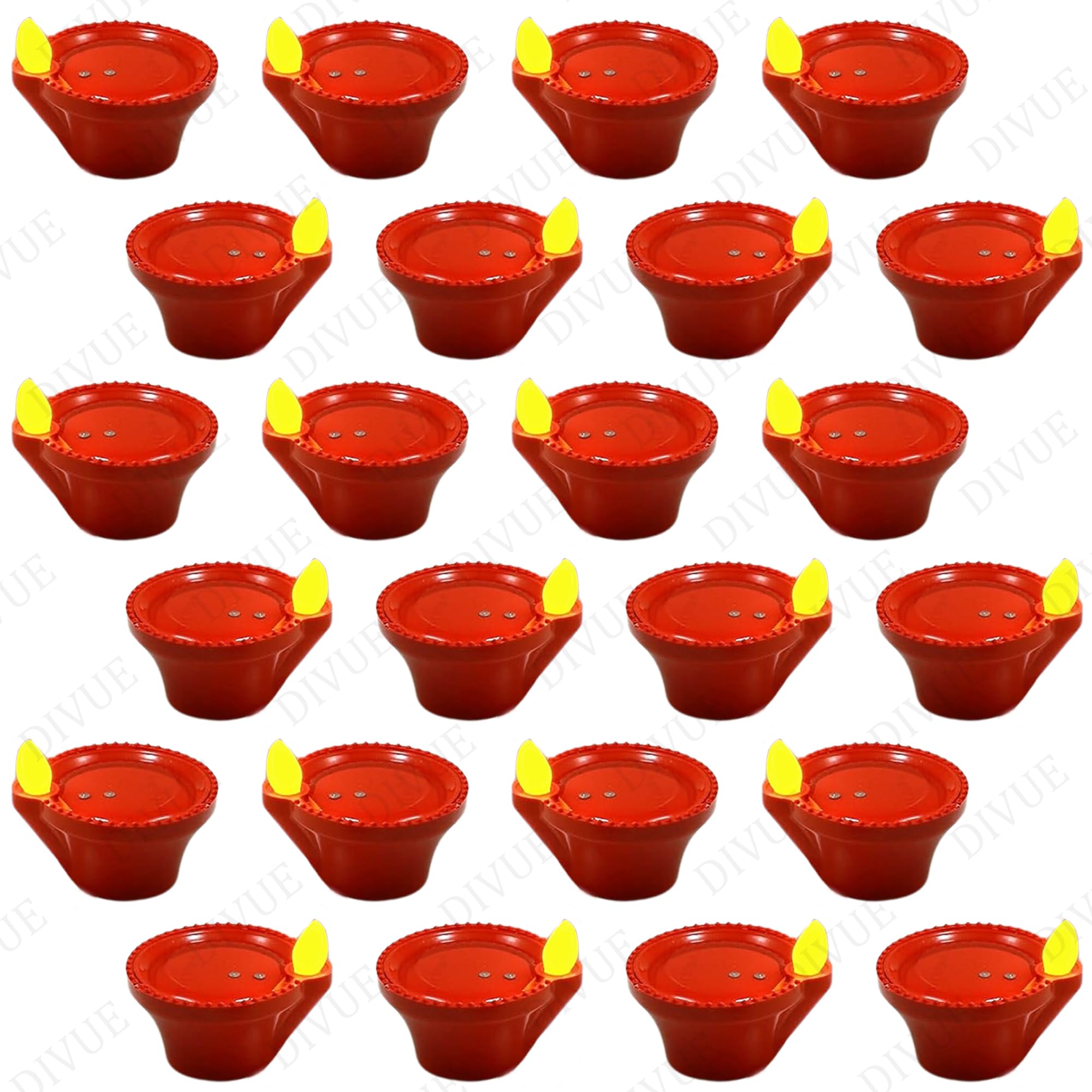 VIVUE Water Sensor Diya Lights Electric Flameless & Smokeless (24 PCS) Diya, Eco-Friendly Led Diyas Candle E-Diya Warm Ambient Lights for Home Decor, Diwali New Year Festival Decoration(24 Red Diya) (B0DBQNV67B) Amazon Price History, Amazon Price Tracker