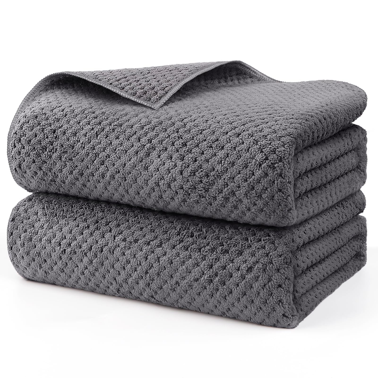 HOMEXCEL Bath Sheets Towels Set Pack of 2 (35 x 70 Inches), Ultra Soft Bath Towels for Bathroom, Lightweight and Quick Drying Towel for Body, Yoga,
