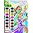 Disney Princess Paintbox Coloring and Activity Book with 16 Paints, Bendon 42350, 7.75 x 10.75
