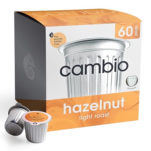 Cambio Roasters Café orgánico de avellana Keurig KCups, solo taza K de aluminio para un sabor mejor y más duradero, cápsulas de café Keurig Kcup