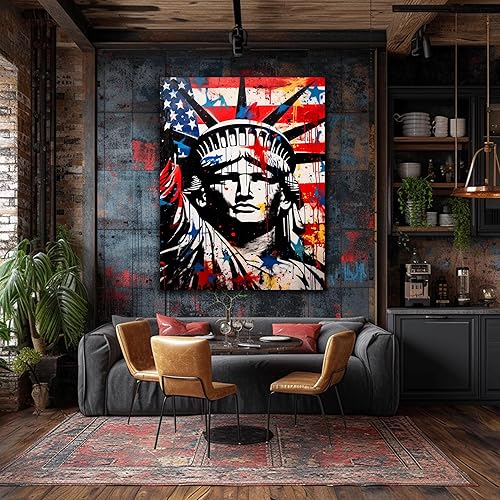 Miniatura 386 de ANRUOXI Graffiti - Lienzo decorativo para pared, diseño abstracto retro, pintura urbana moderna, póster de decoración de pared de zapatos para